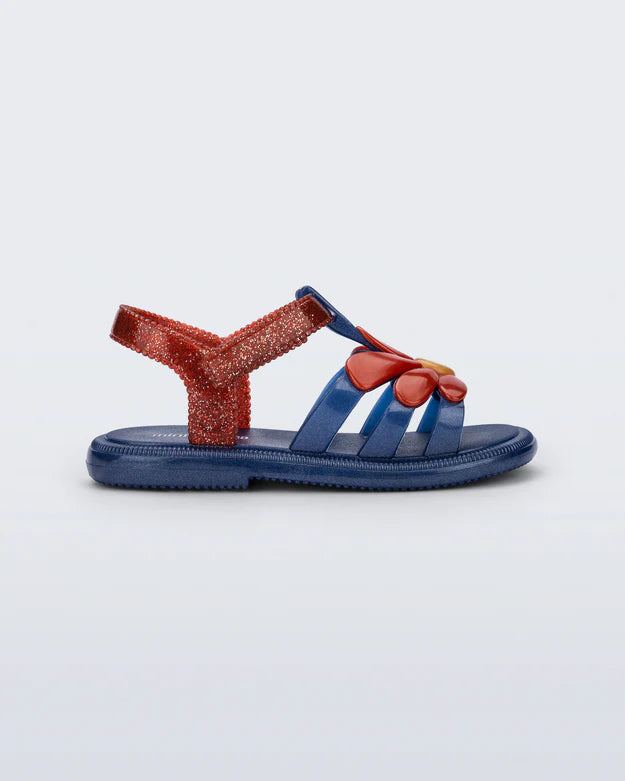 Hip Bloom Baby Sandals | Blue and Red