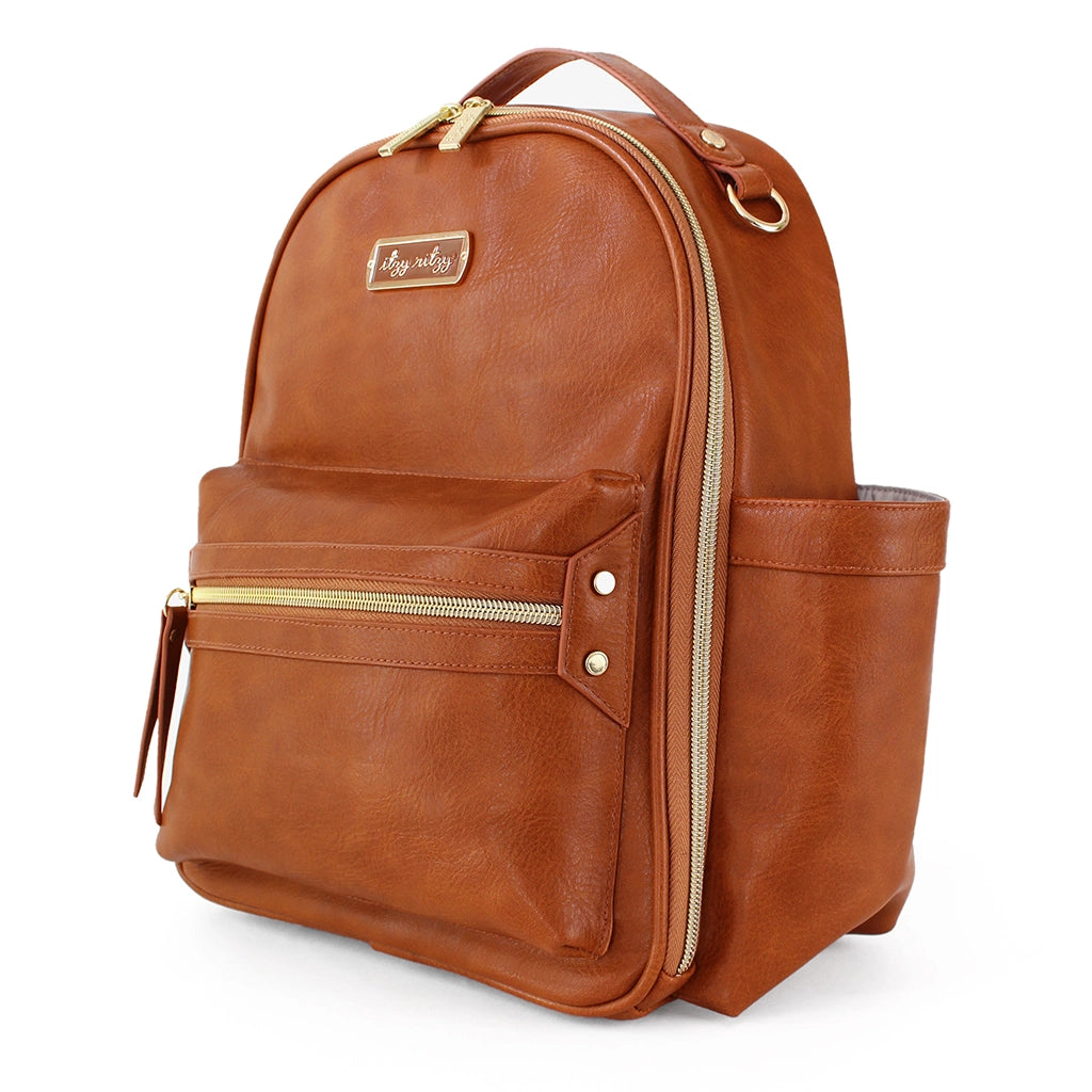 Cognac Itzy Mini Daiper Bag Backpack