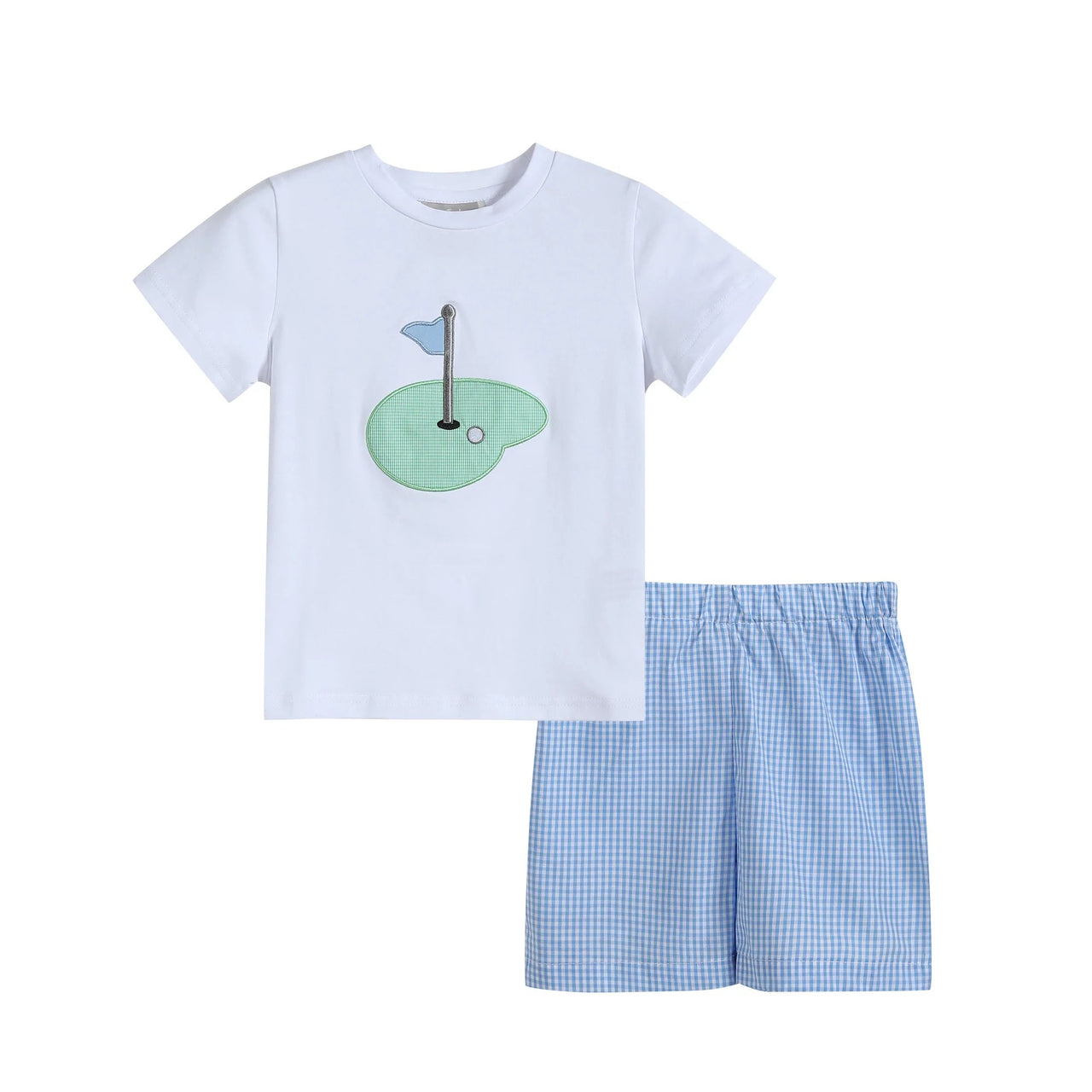 Boy's Gingham Golf Hole 2 Piece Set ** FINAL SALE**