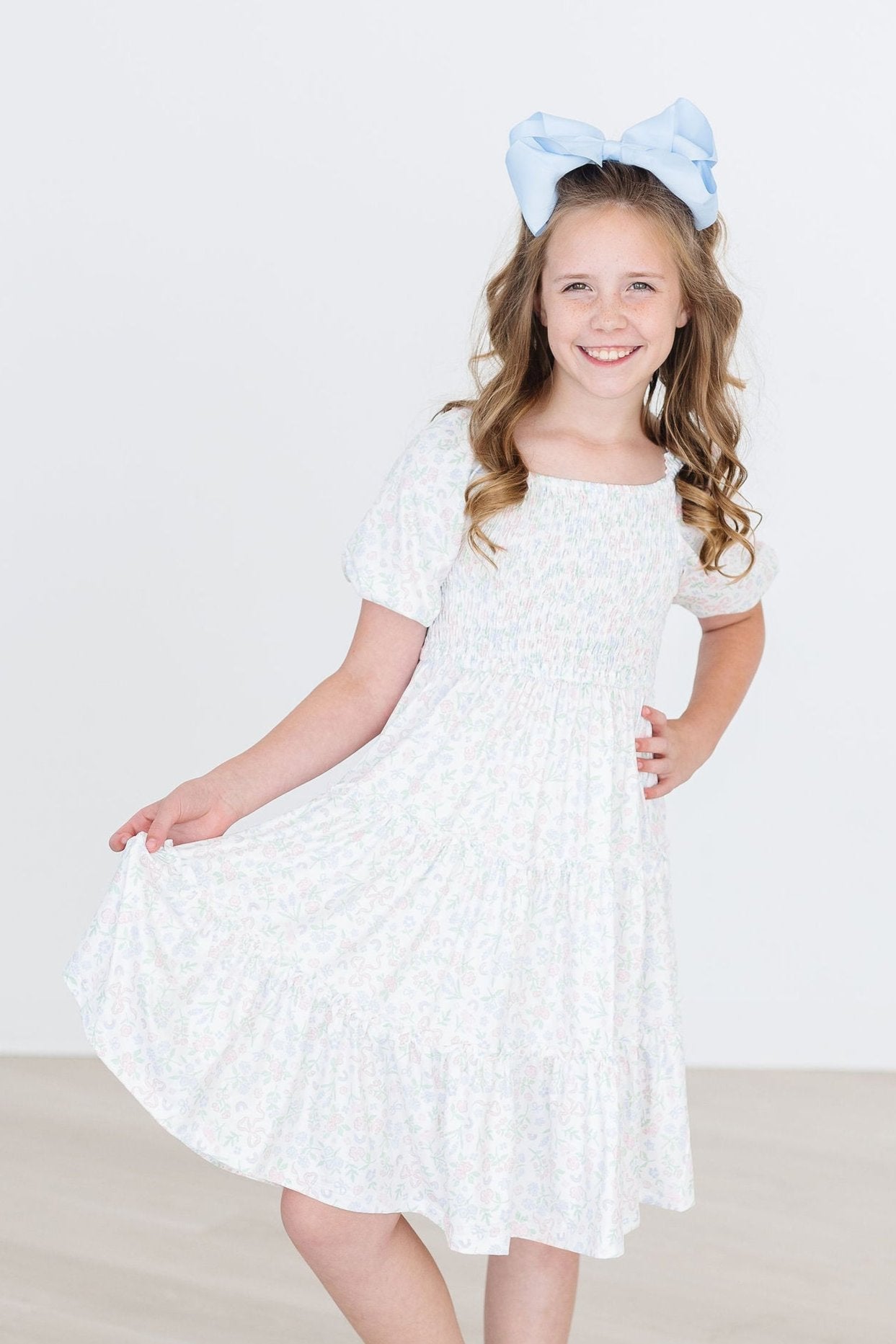 Cloud 9 Smocked Ruffle Dress ** FINAL SALE **
