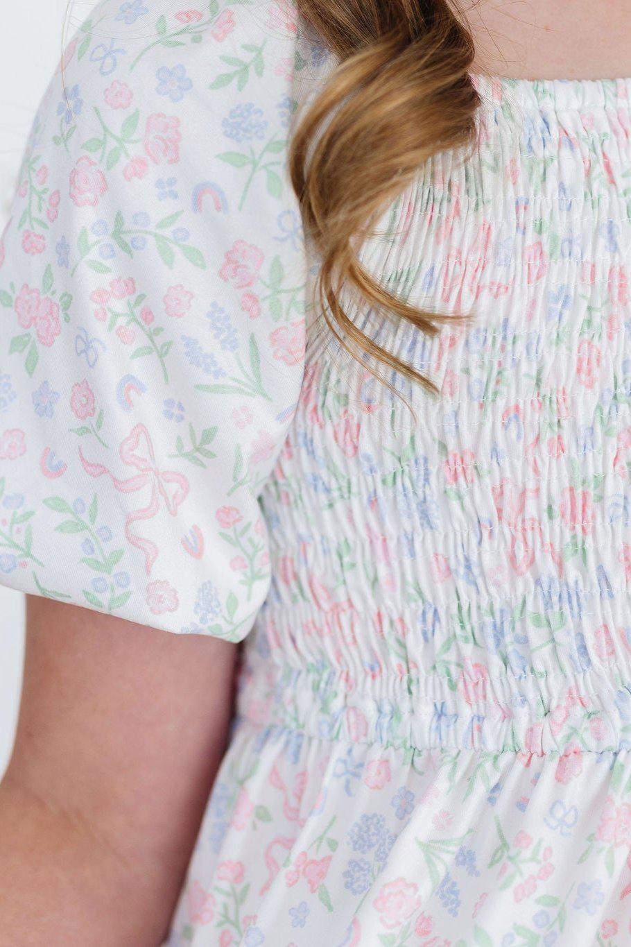 Cloud 9 Smocked Ruffle Dress ** FINAL SALE **