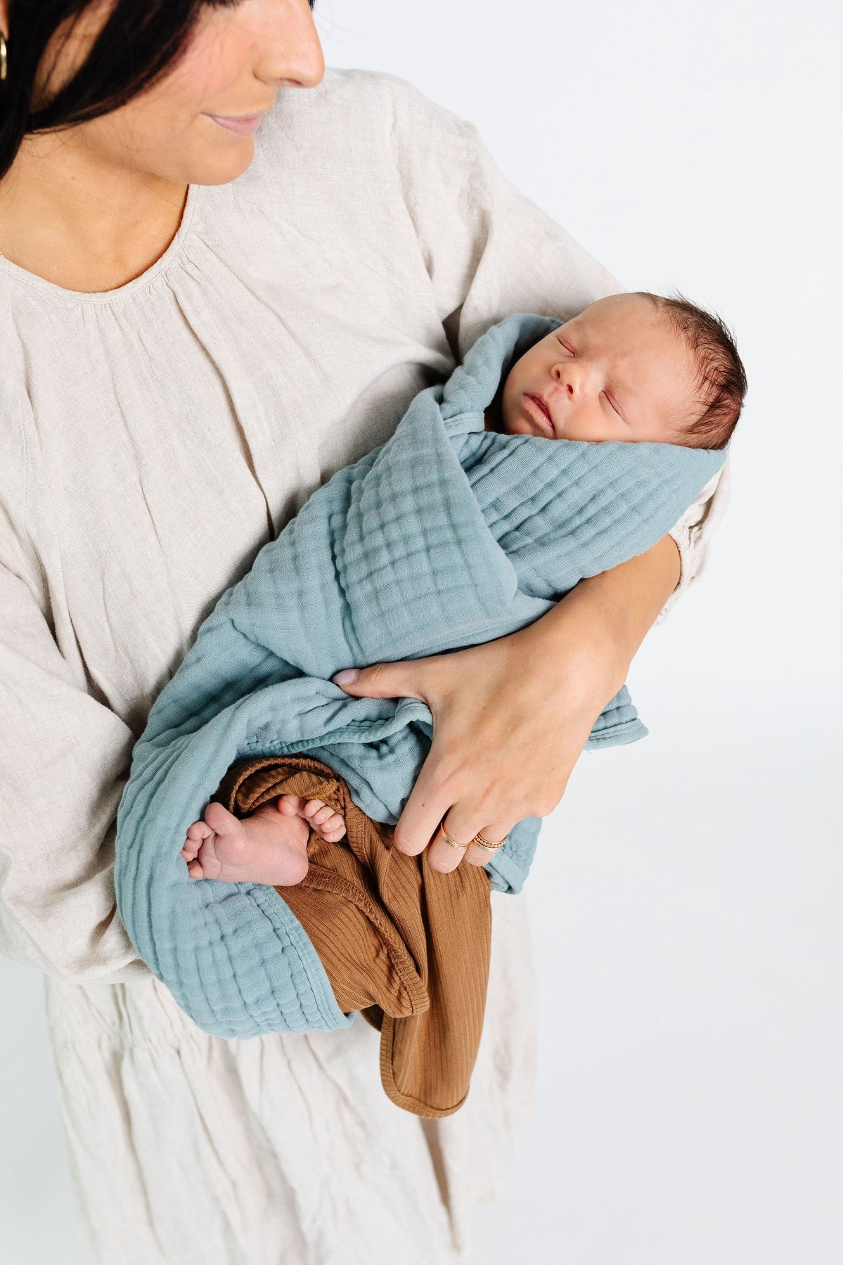 Cloud Muslin Quilt | Steel Blue