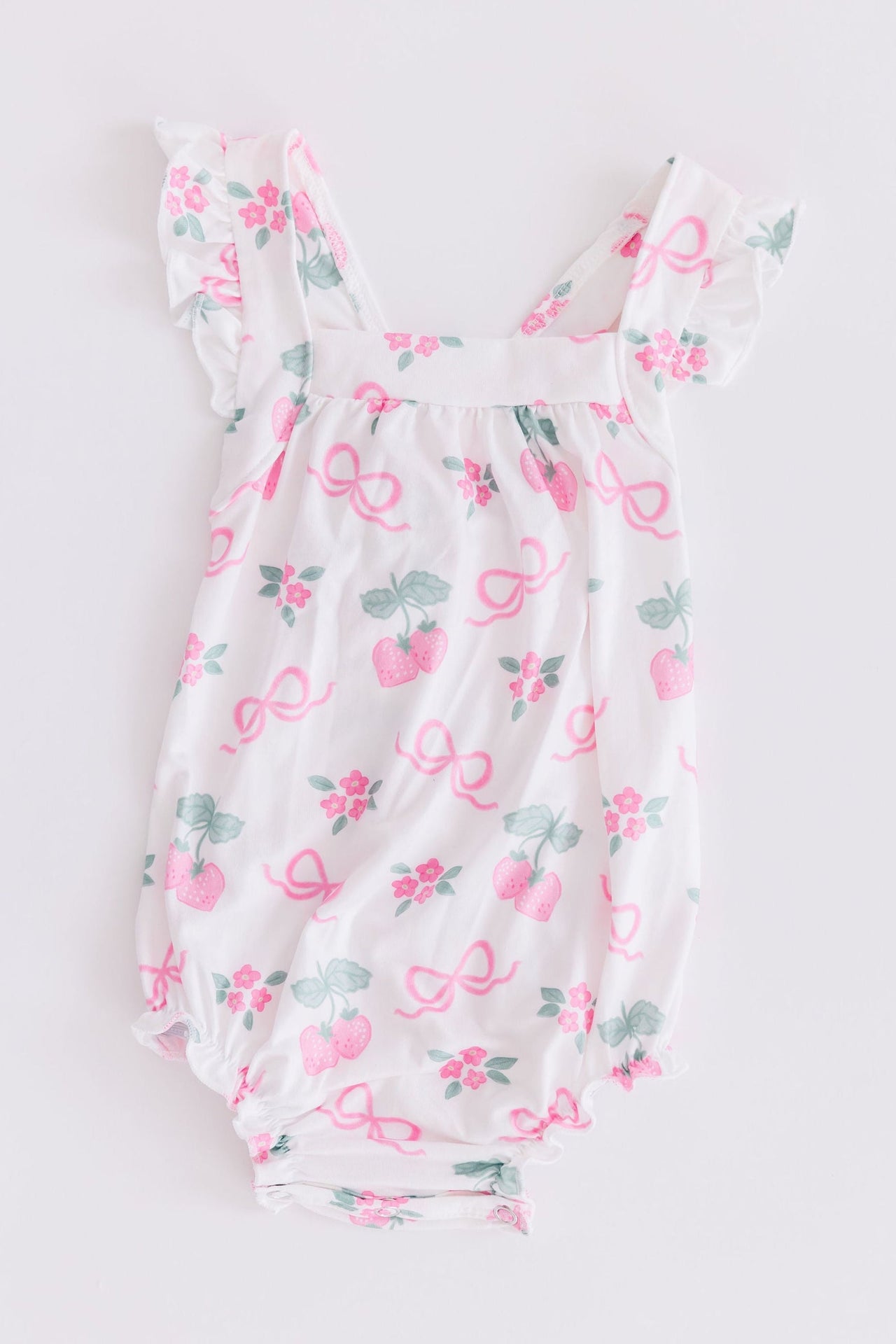 Berries and Bows Cross Back Romper ** FINAL SALE**