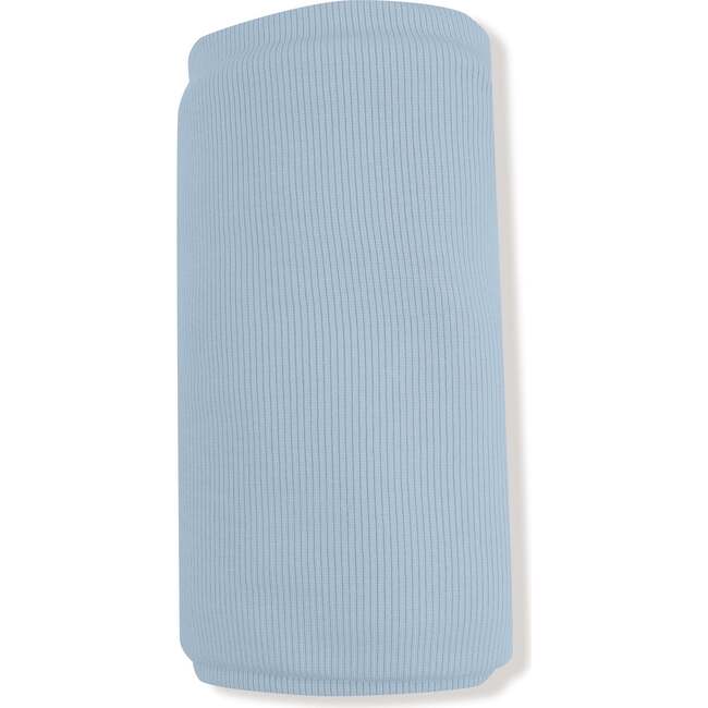 Ribbed Swaddle Blanket 45 x 45 in | Niagara Mist