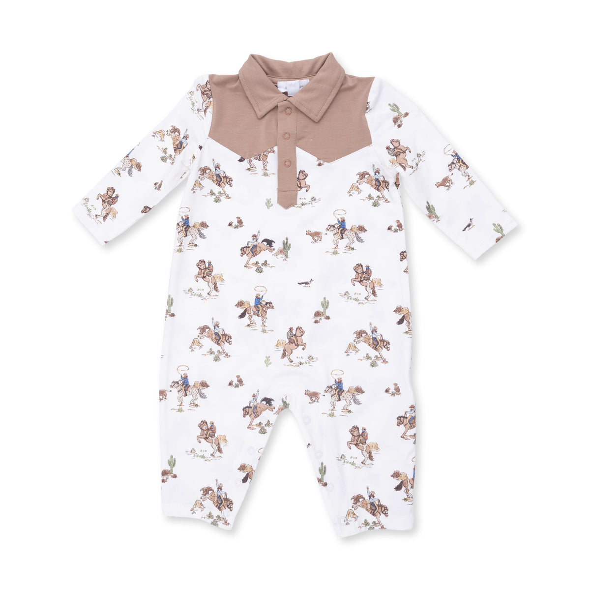 Long Sleeve Cowboy Romper | Horse Wrangler