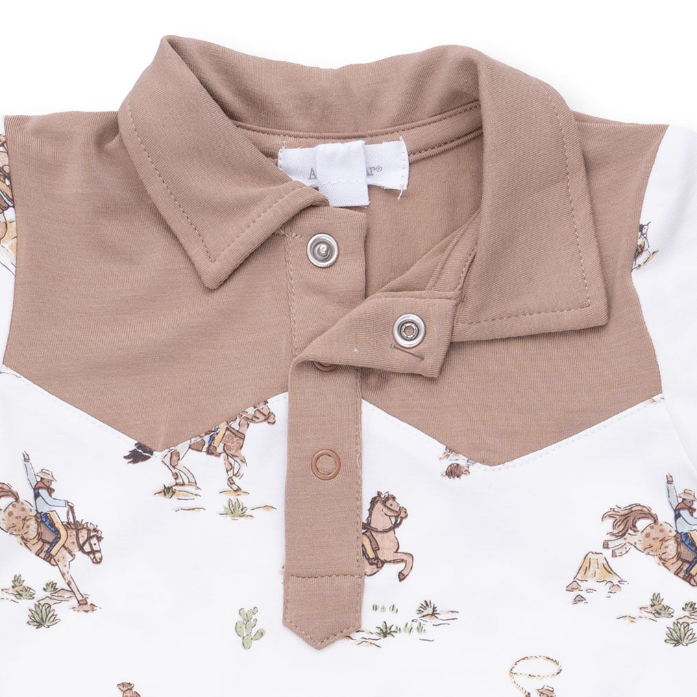 Long Sleeve Cowboy Romper | Horse Wrangler