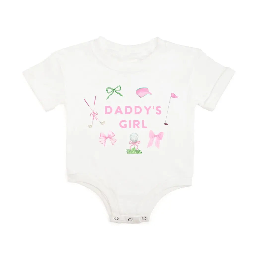 Daddy's Girl Golf Icon Short Sleeve Romper