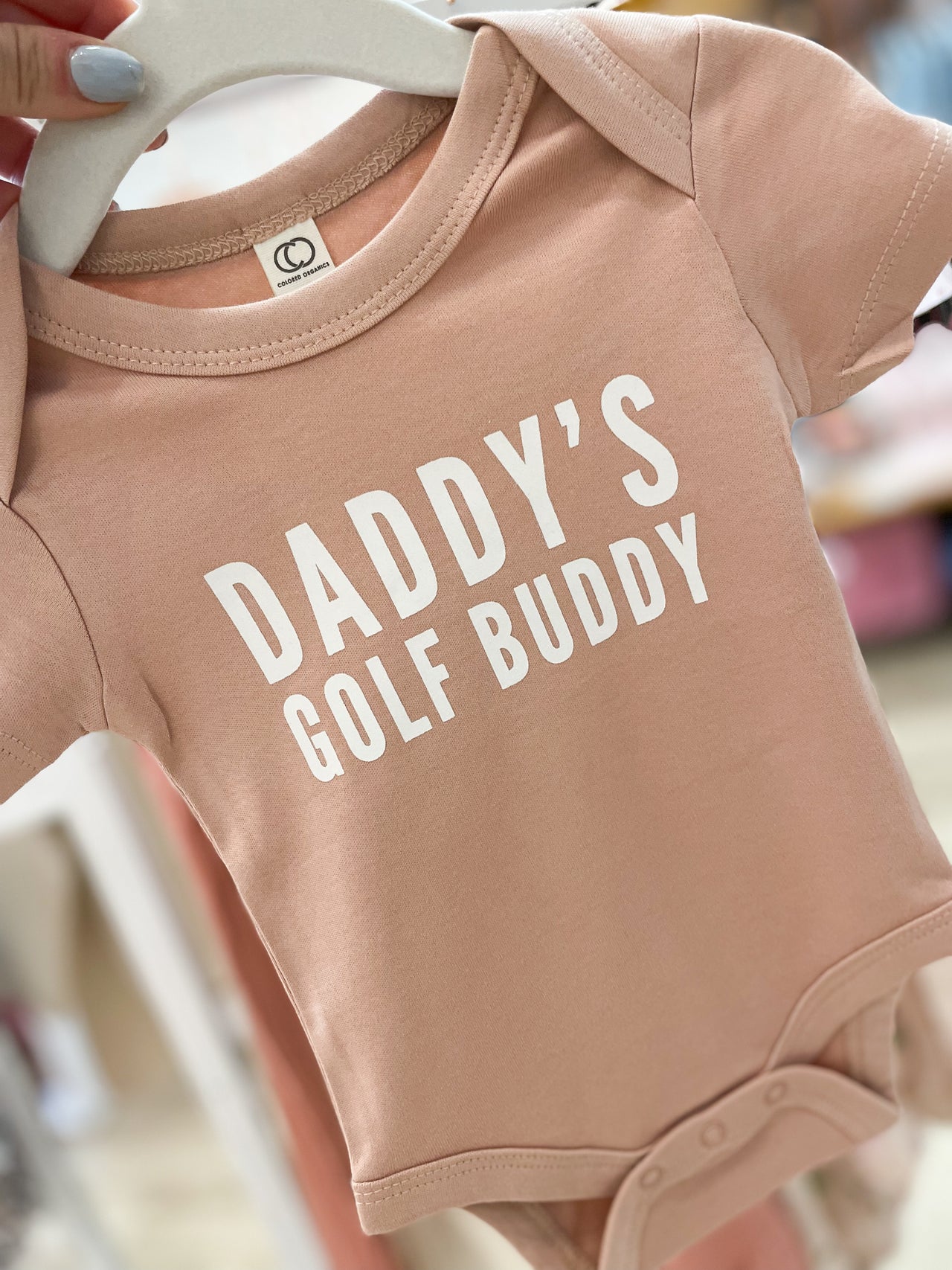 Daddy's Golf Buddy Bodysuit | Blush