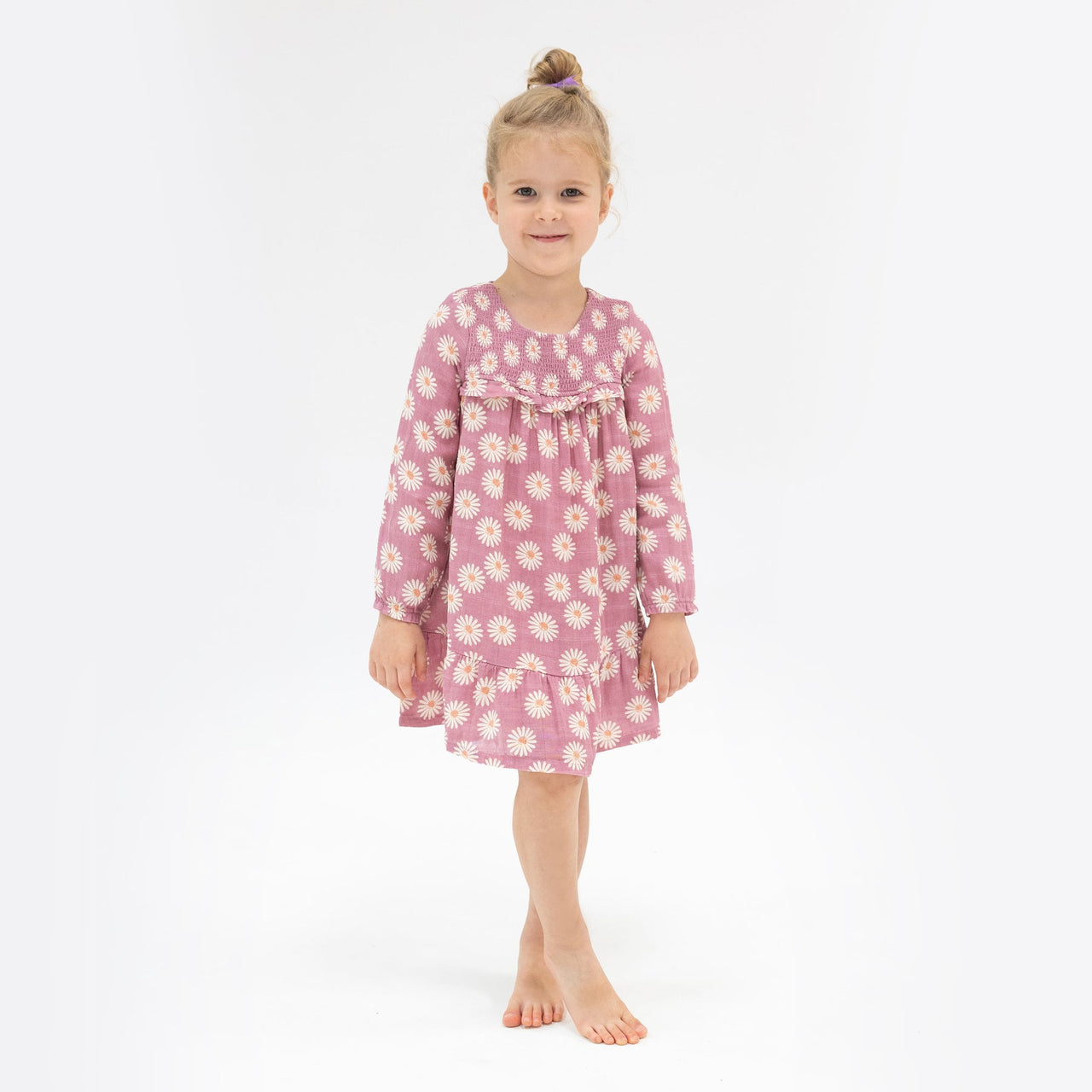 Smocked Ruffle Dress+Ribbed Legging Set | Daisy Dynamo