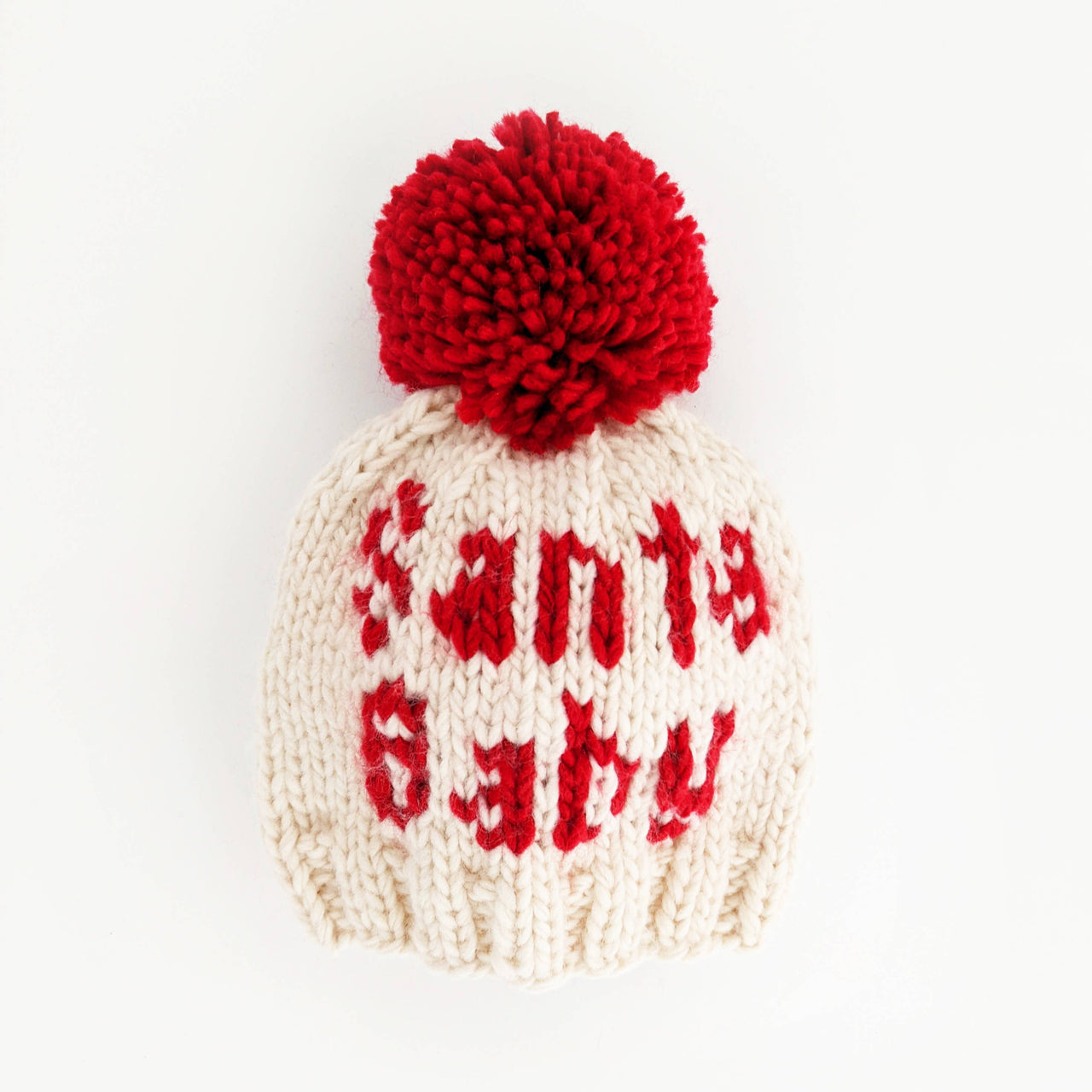Santa Baby Hand Knit Beanie Hat