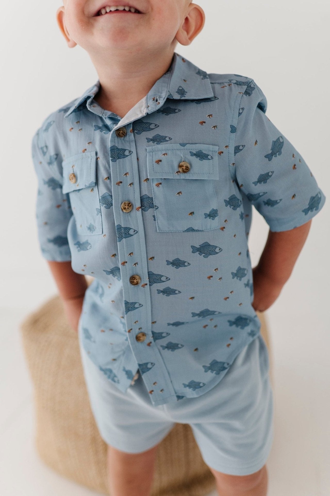 Boy's Utility Shirt | Fish