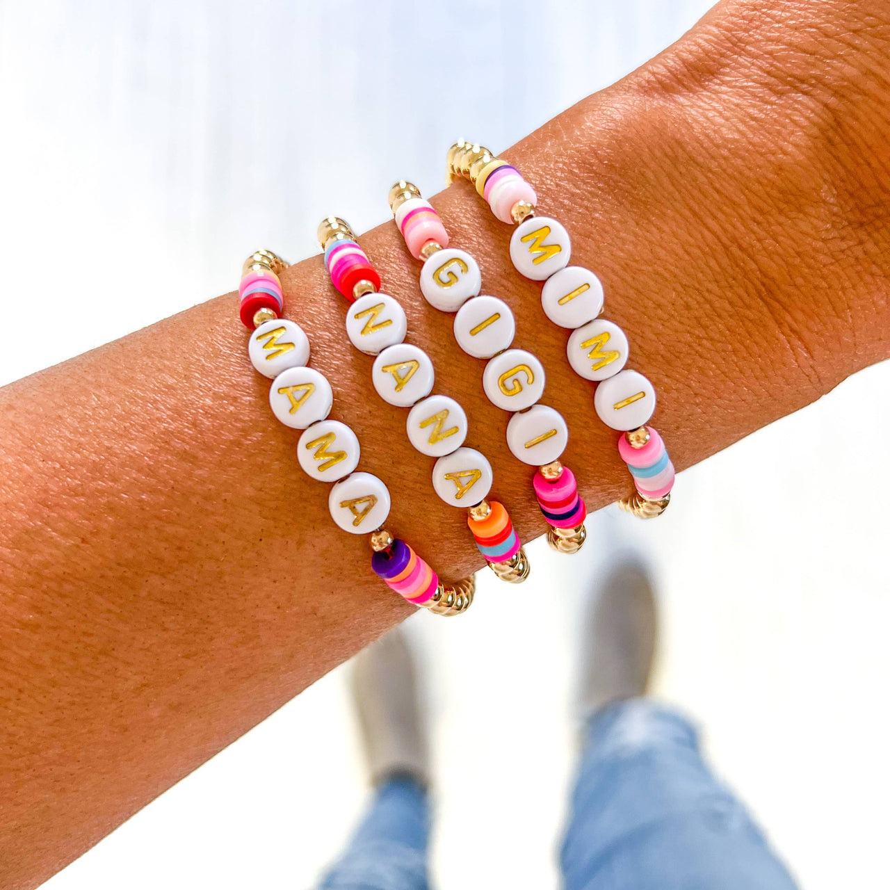 Mama, Nana, Gigi, Mimi Gold Filled Bracelet