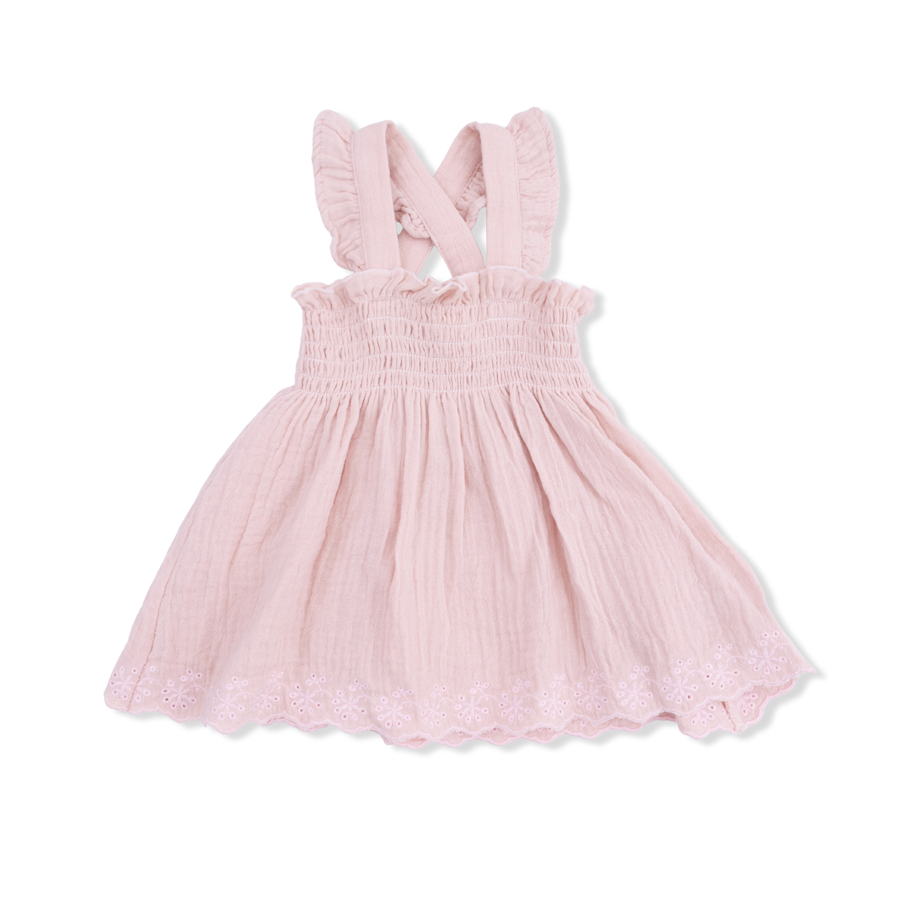 Smocked Top with Bloomer | Solid Muslin Lotus