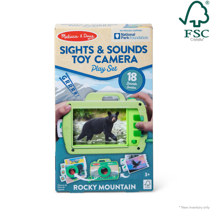 Rocky Mountain National Park Sights & Sounds Wooden Toy Camera Play
