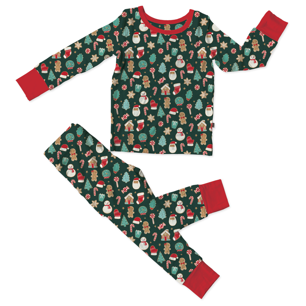 Scarlett Christmas Cookies Bamboo 2-Piece Long Sleeve Set