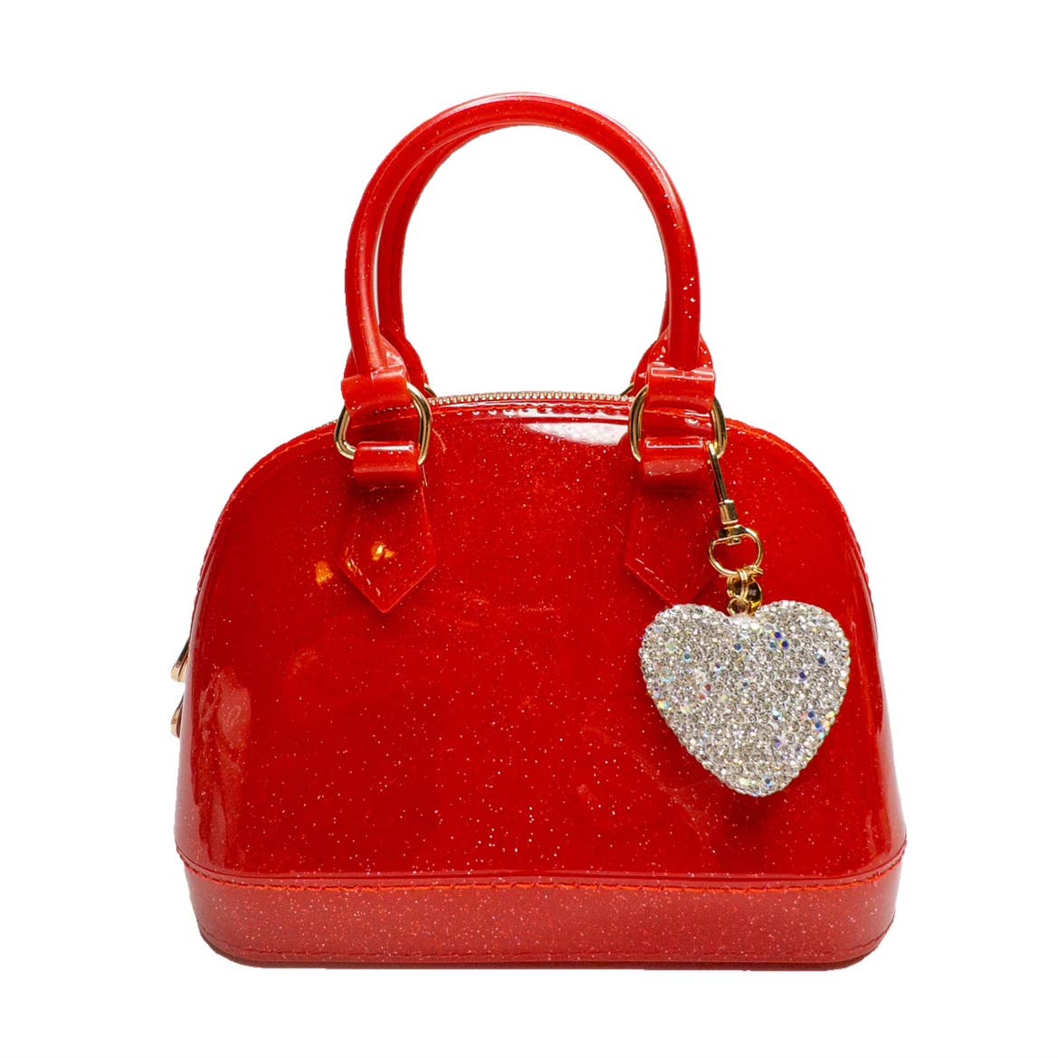 Cate Jelly Bag | Red Sparkle Heart Charm