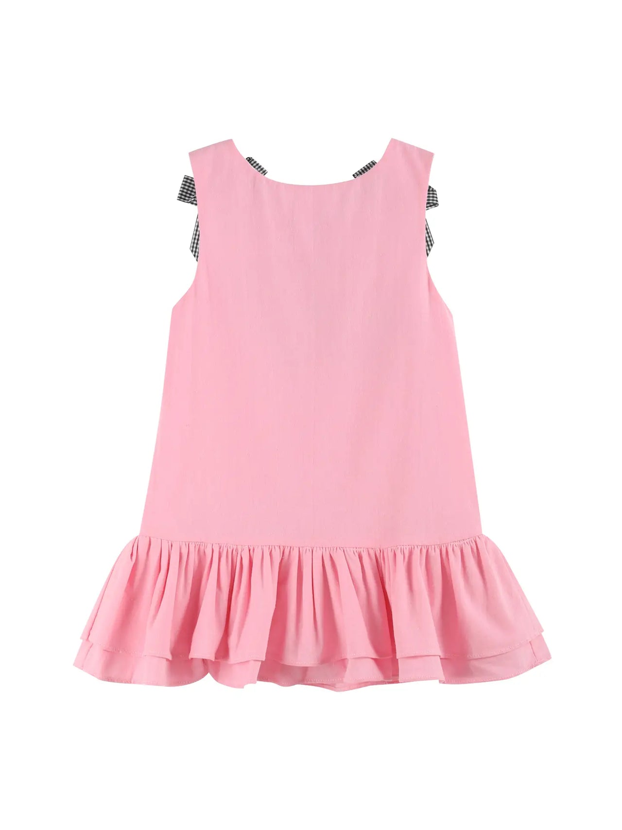 Pink Boo Halloween Bow Ruffle Dress