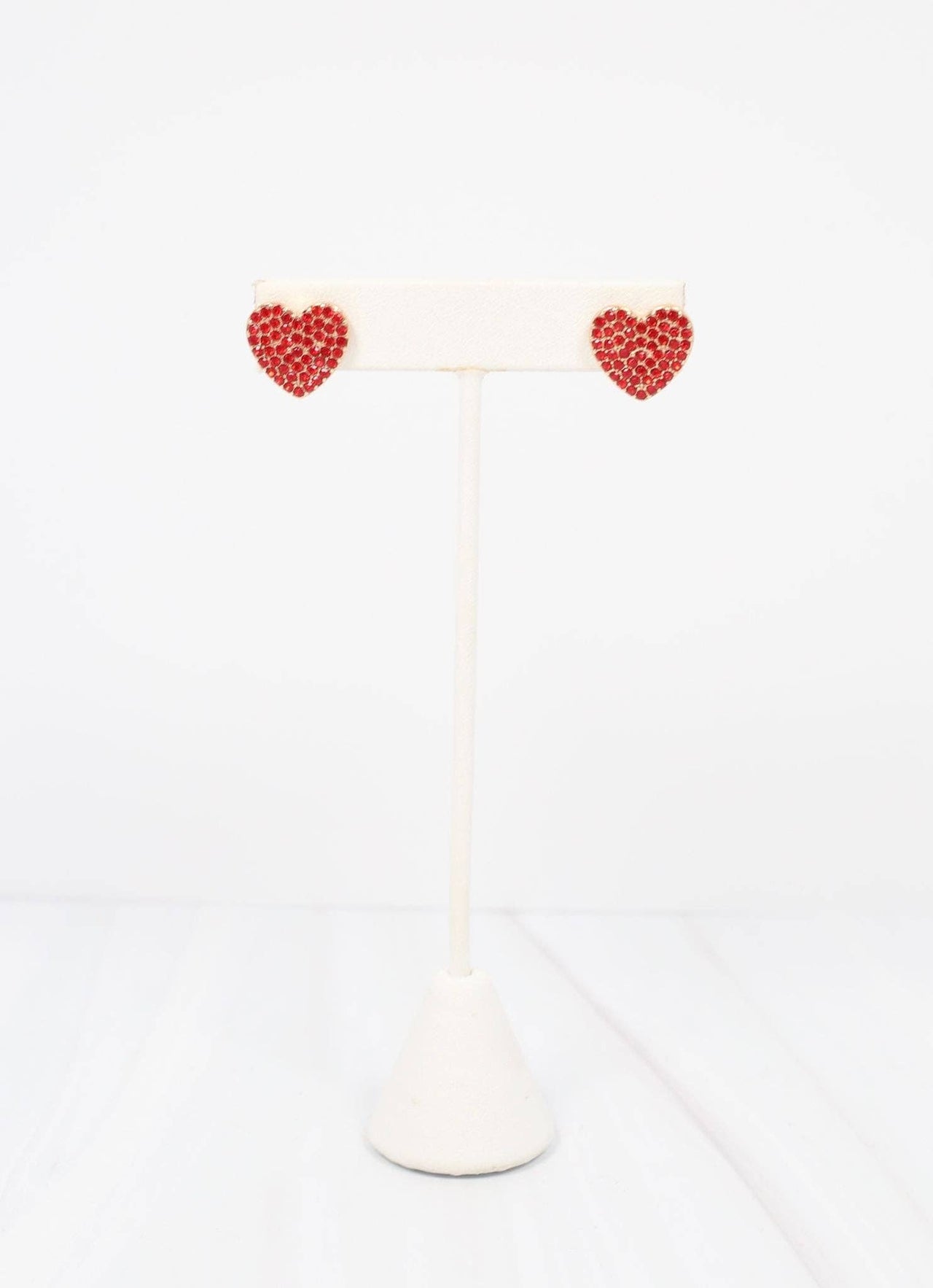 Martie Heart Stud Earrings