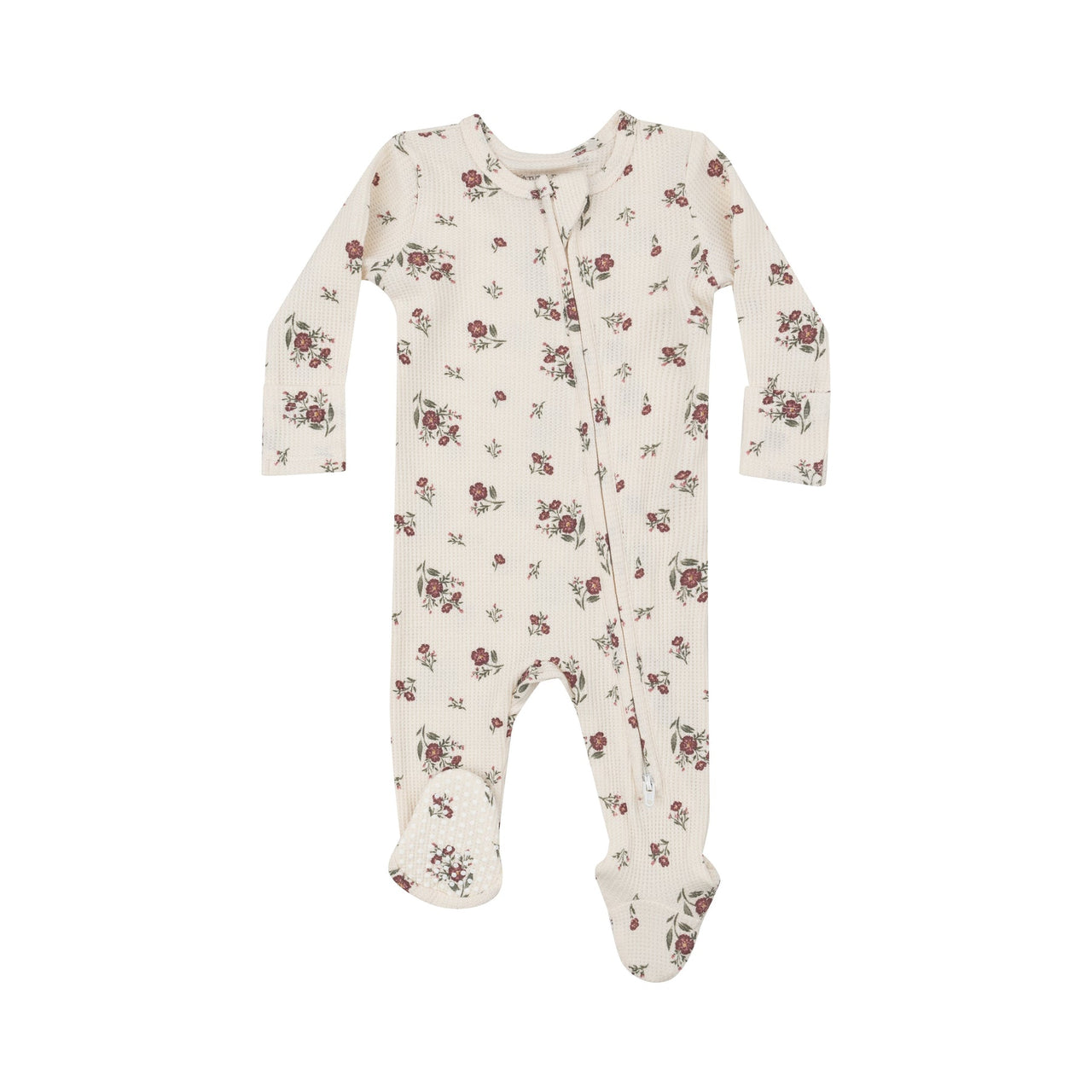 2-Way Zip Footie | Misty Rose Floral