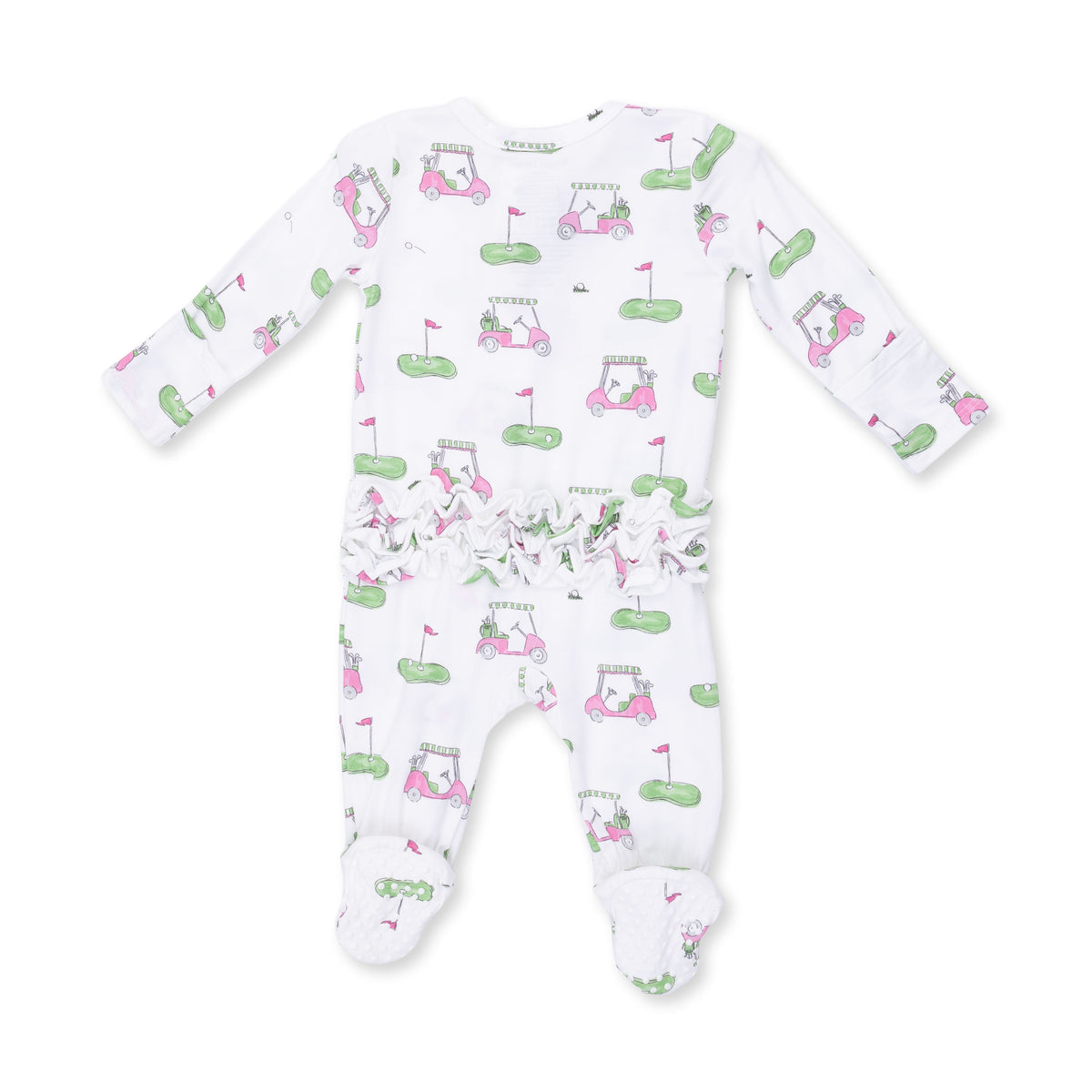 2-Way Ruffle Back Zipper Footie