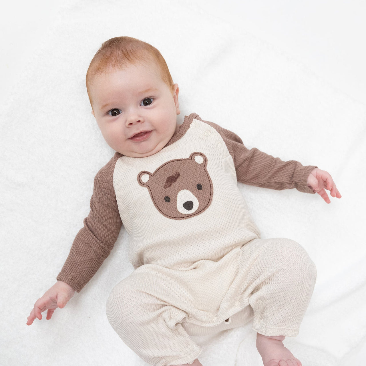 Baby Bear Applique Raglan Romper