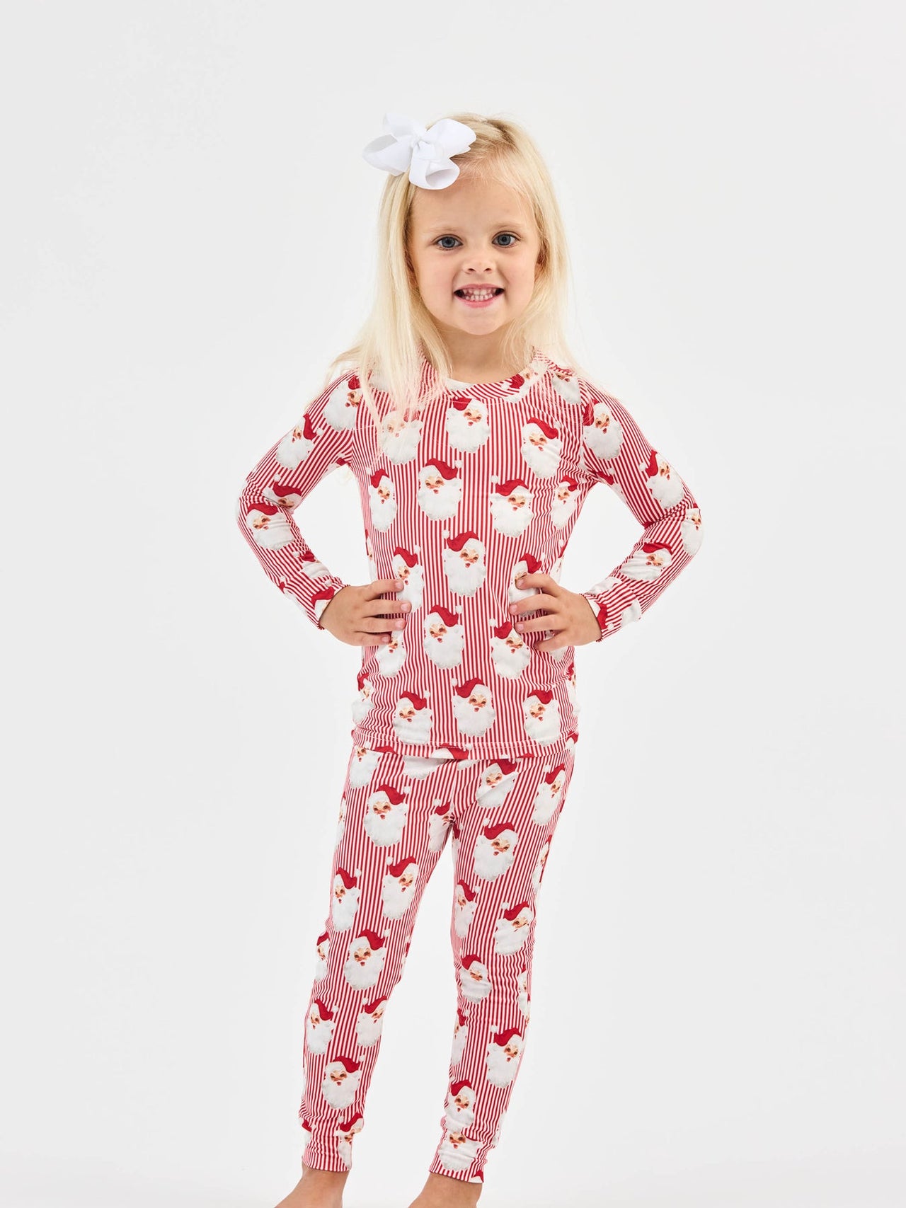 Toddler Pajama Set | Santa Baby Red
