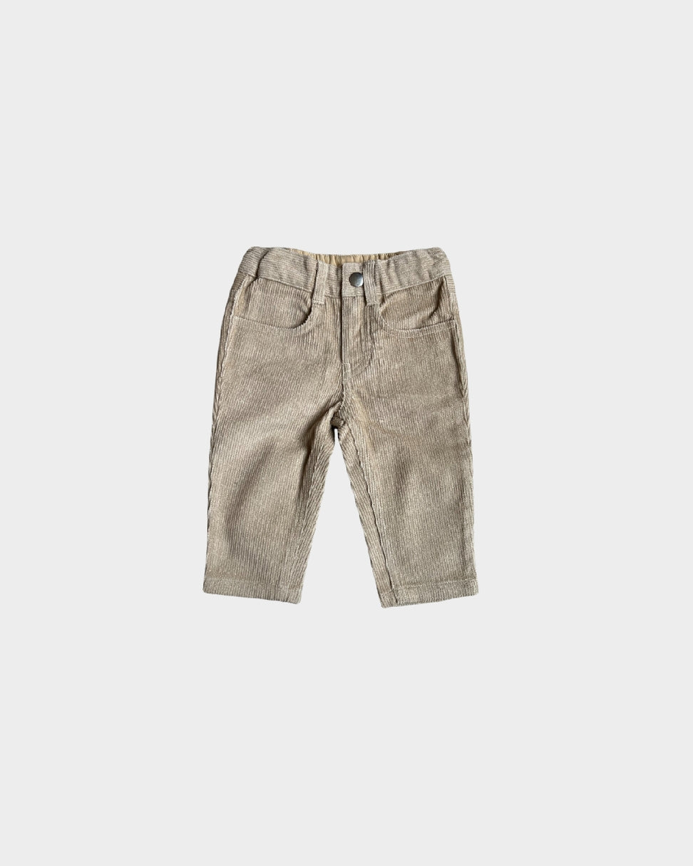 Boy's Corduroy Pant | Beige **FINAL SALE**