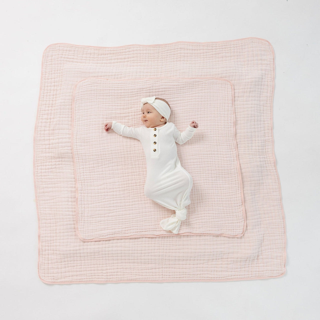 Cloud Muslin Quilt | Blush