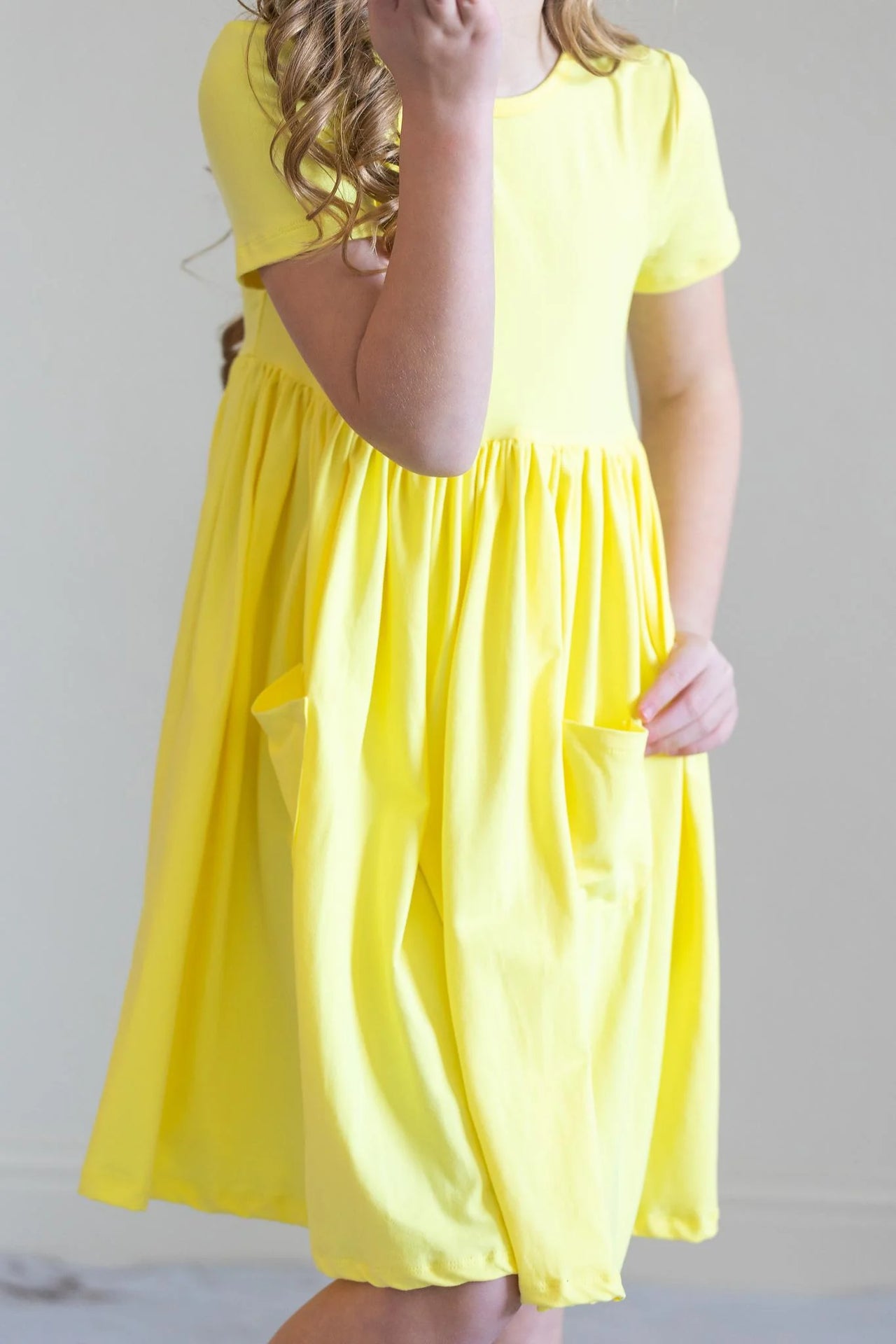 Yellow Pocket Twirl Dress