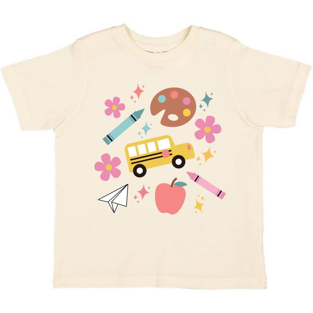 Back To School Doodle Short Sleeve T-Shirt - Girls Clothes