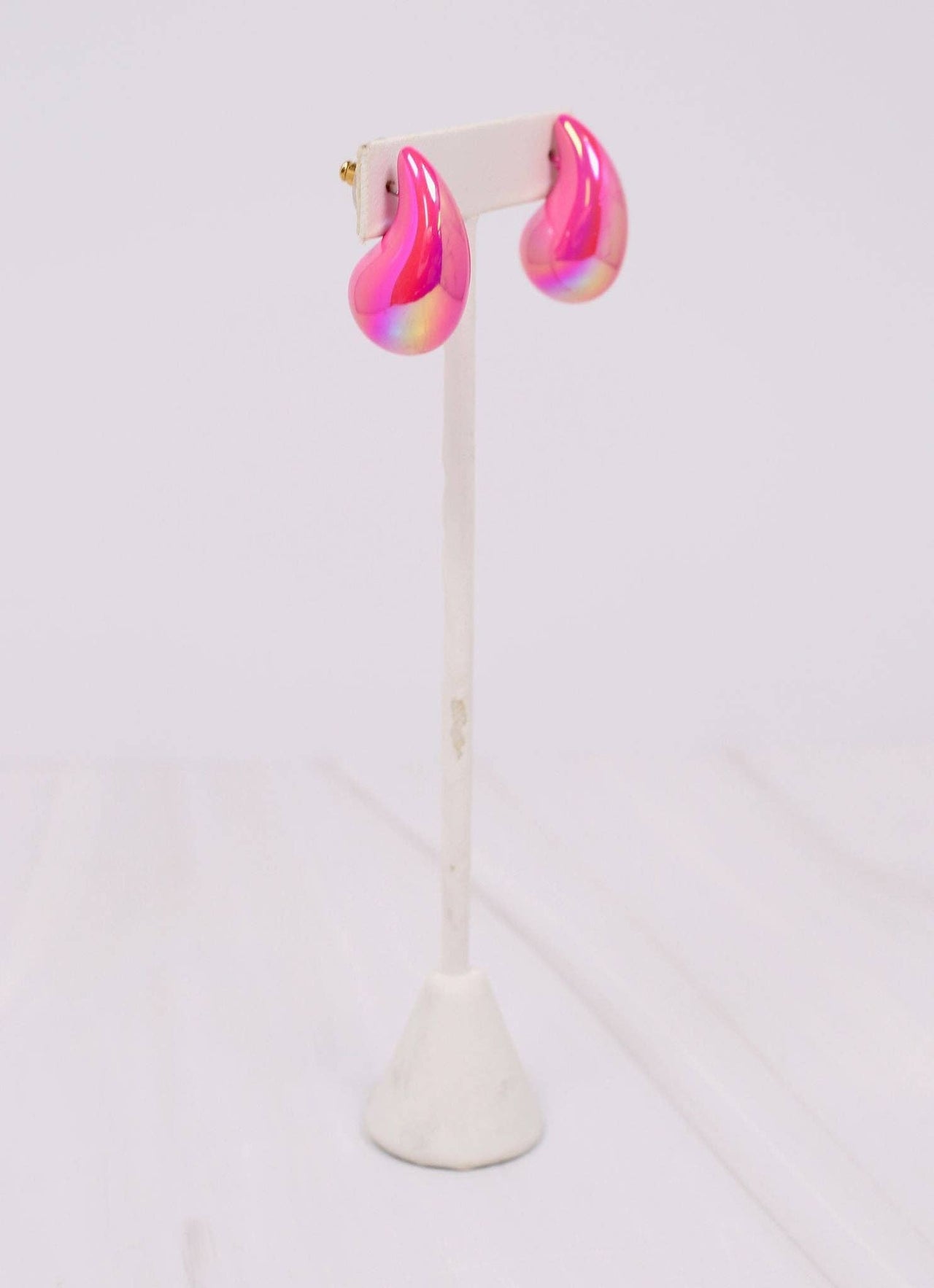 Jaycee Drop Earrings | Hot Pink Opal