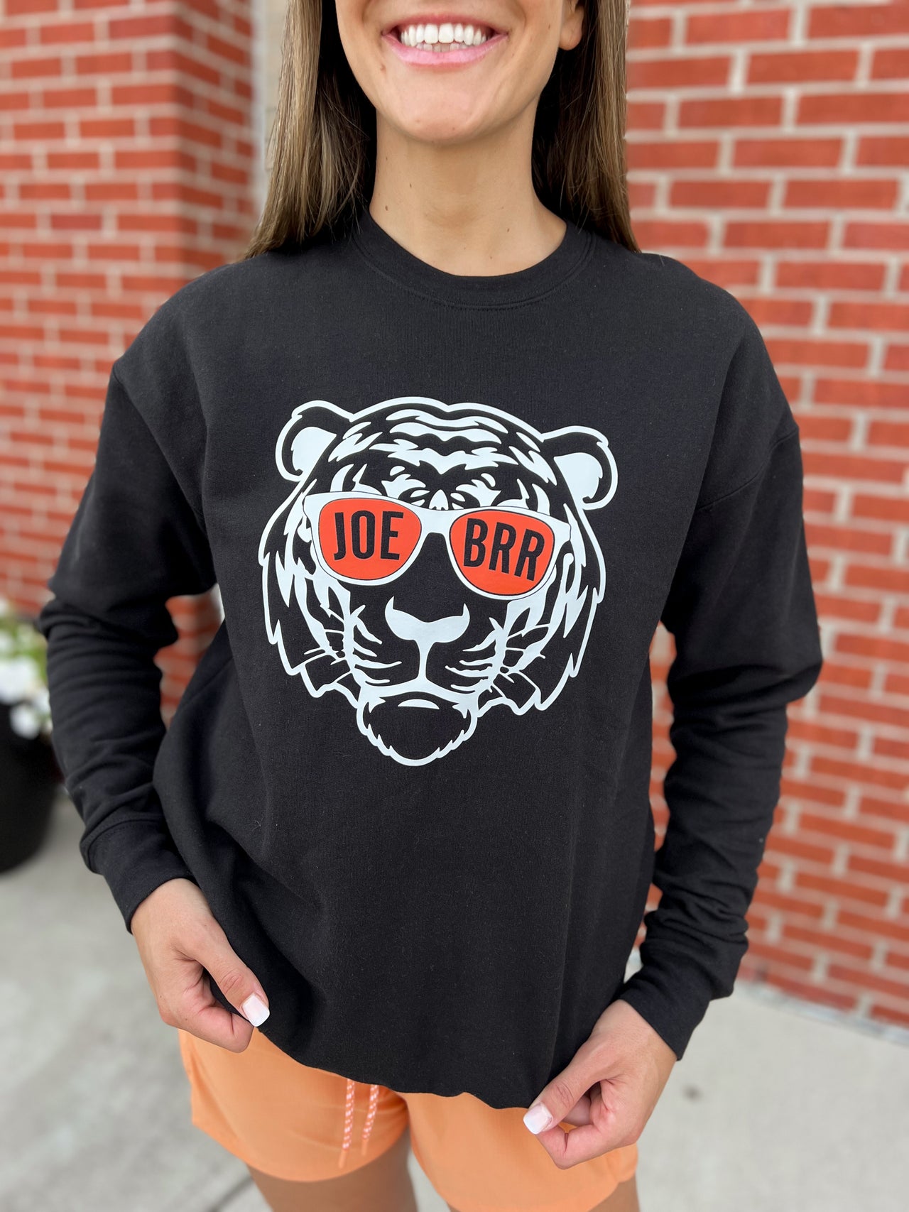 Joe BRR Tiger Adult Crewneck Sweatshirt | Black