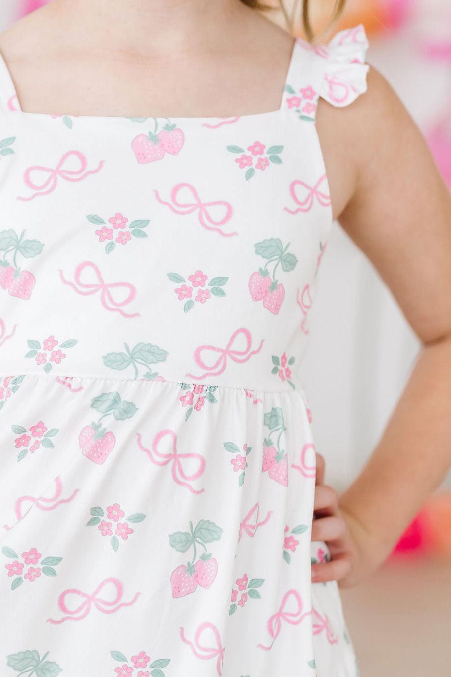 Berries & Bows Ruffle Maxi Dress ** FINAL SALE **