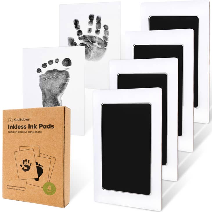 Inkless Ink Pad, Baby Footprint Kit