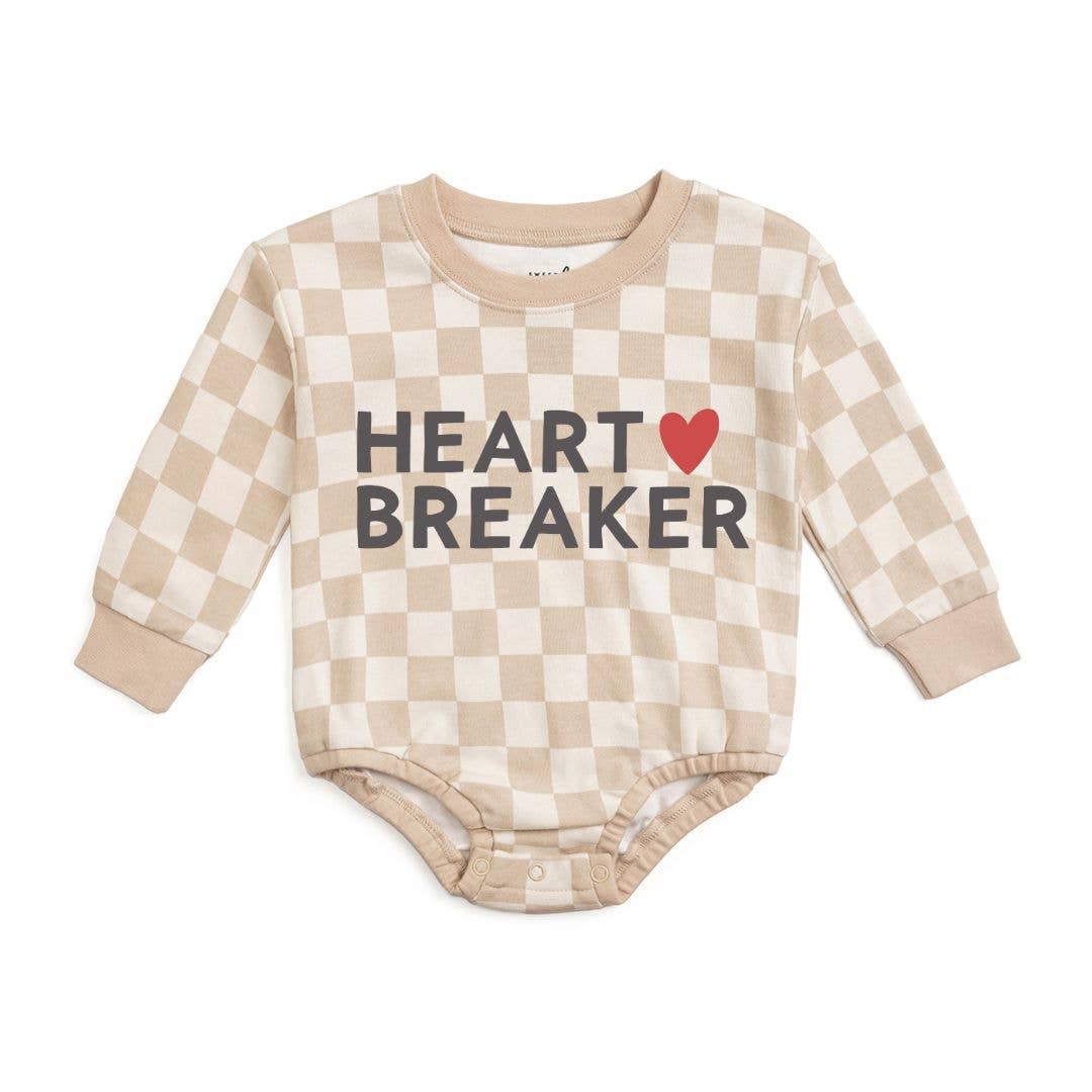 Heartbreaker Checkered Valentine's Day Romper