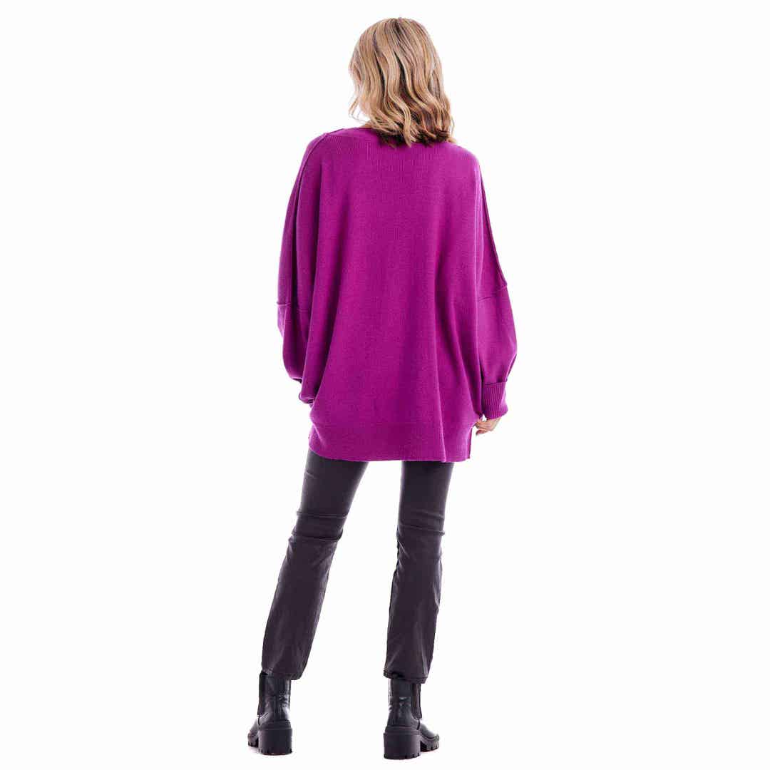 Astrid Ribbed Sweater | Purple **FINAL SALE**