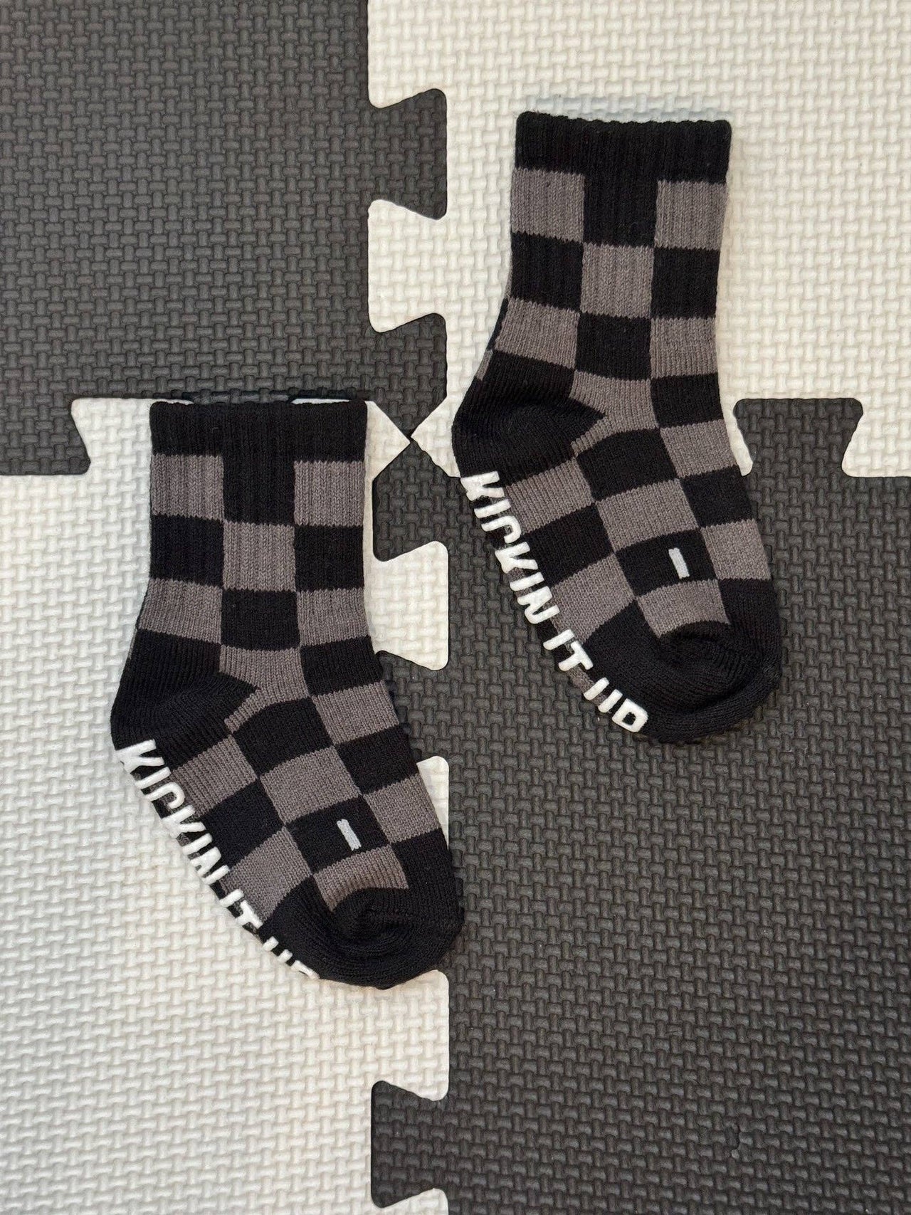 Socks| Black & Gray Checker