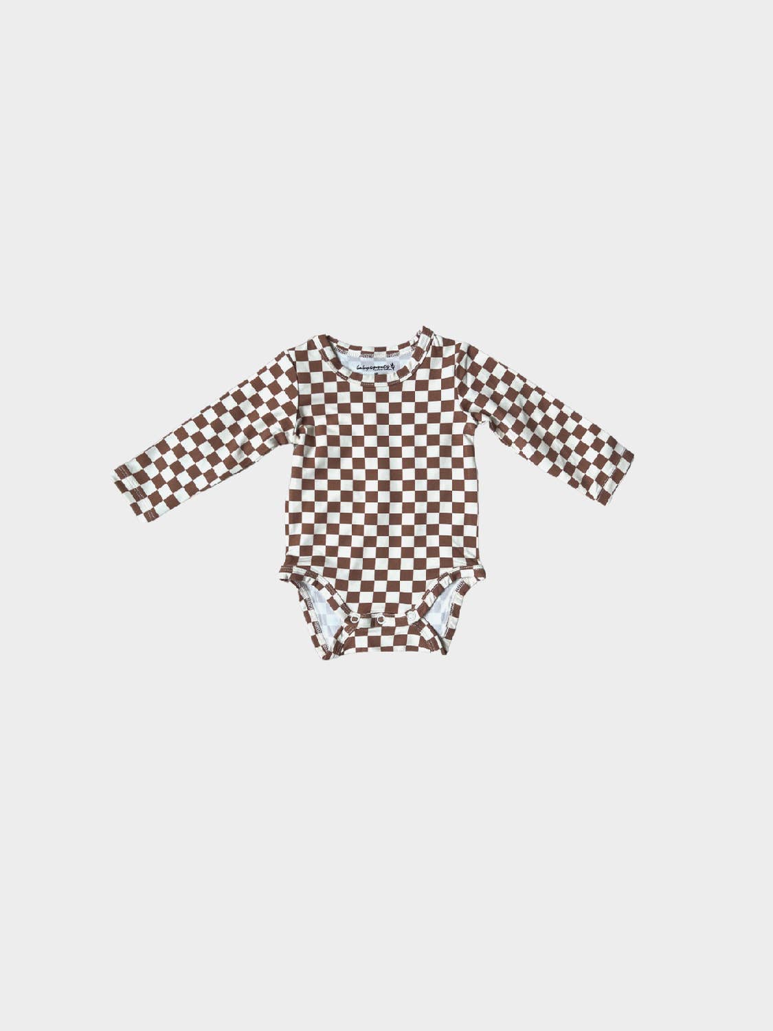 Long Sleeve Bodysuit | Checkered