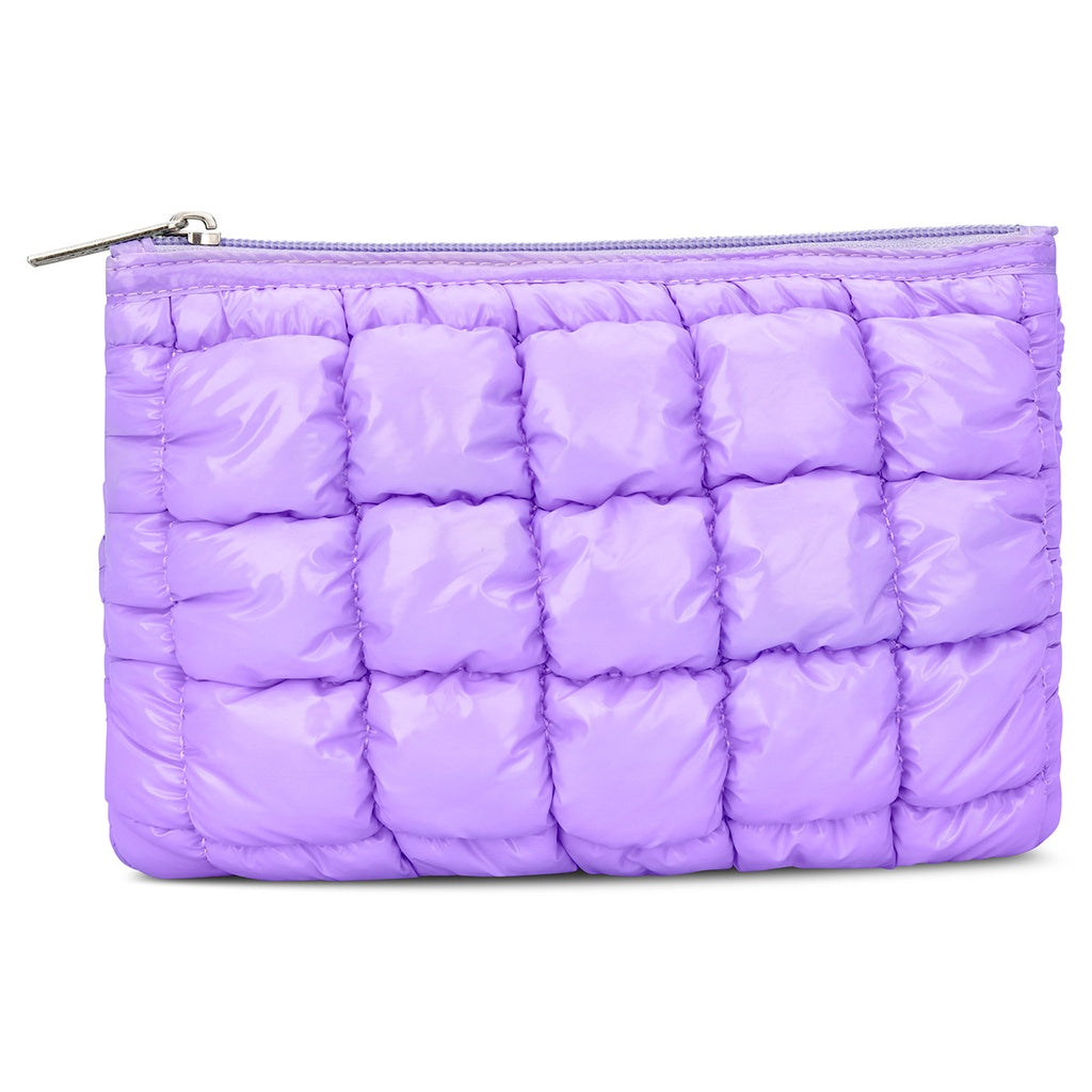 Lavender Shiny Puffer Pouch - Thumbnail 2