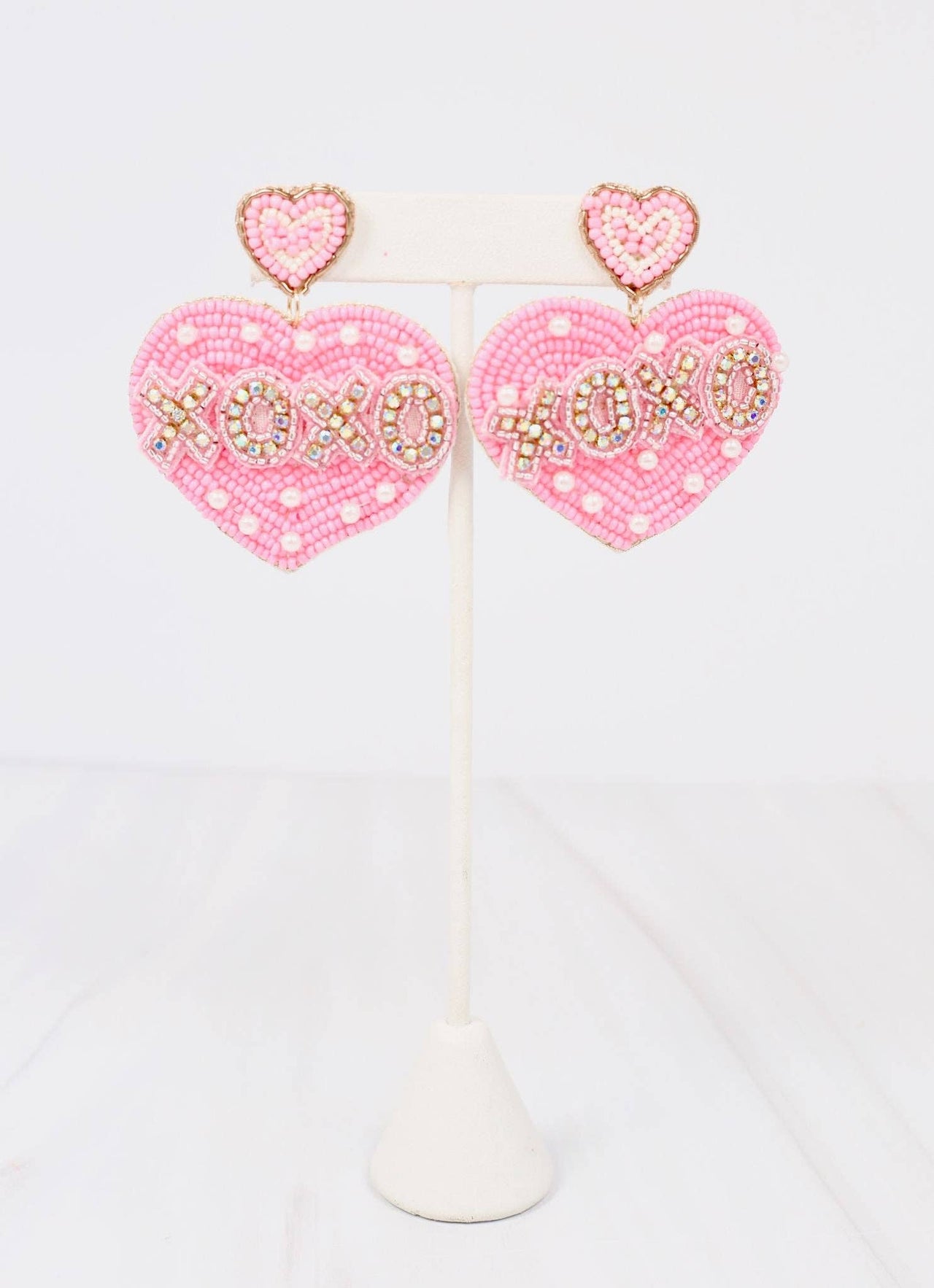 XOXO Embellished Heart Earring