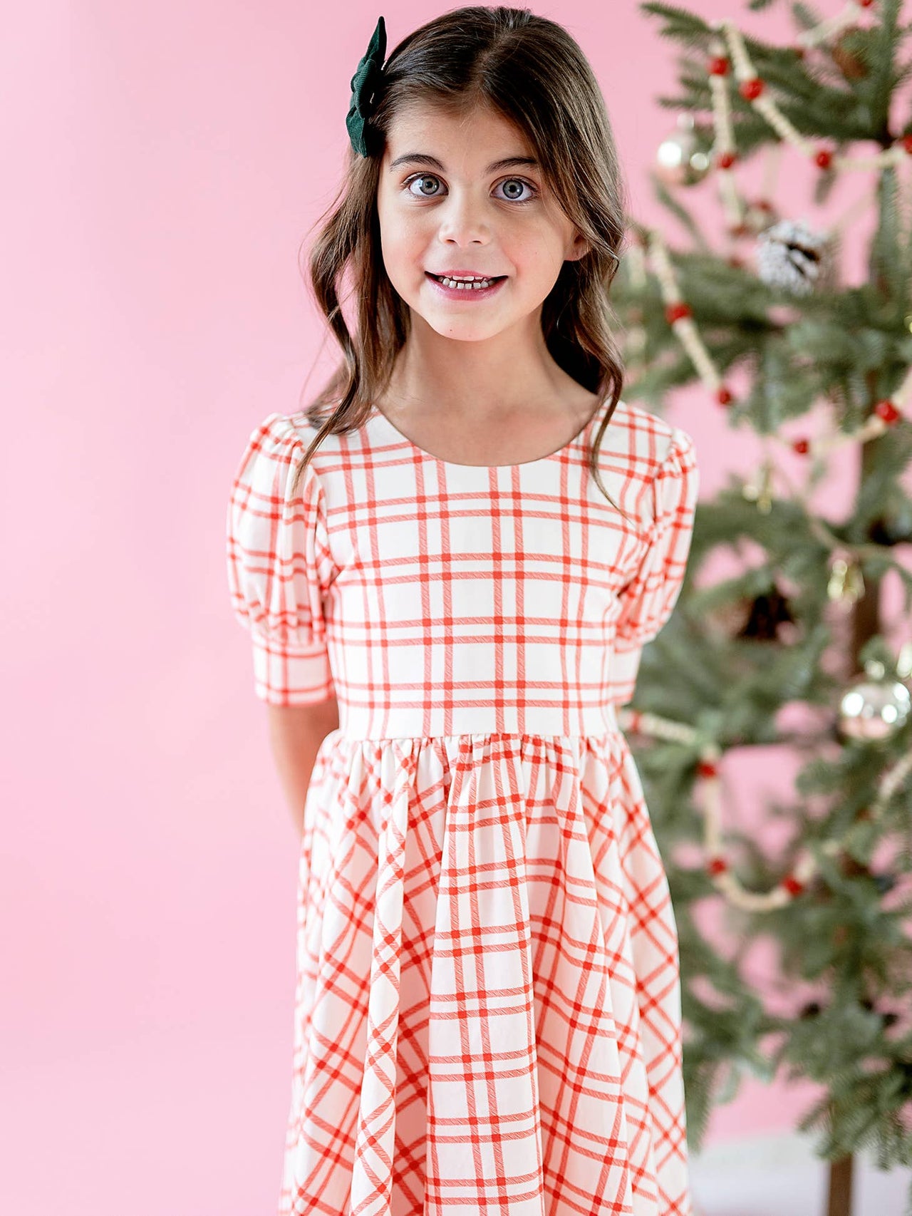 Pocket Twirl Puff Dress | Scarlet Plaid **FINAL SALE**