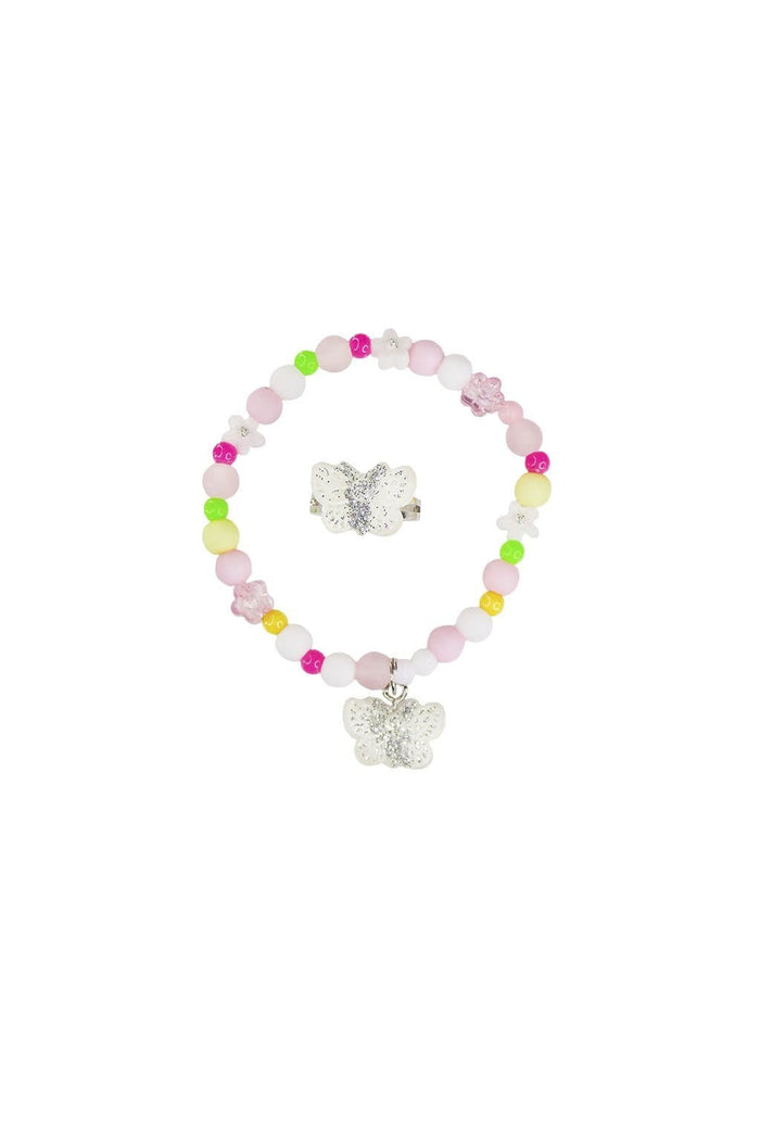 Sparkle Butterfly Bracelet & Ring Set