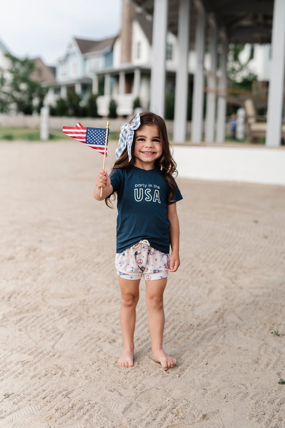 Girl's Shorties | USA Flag