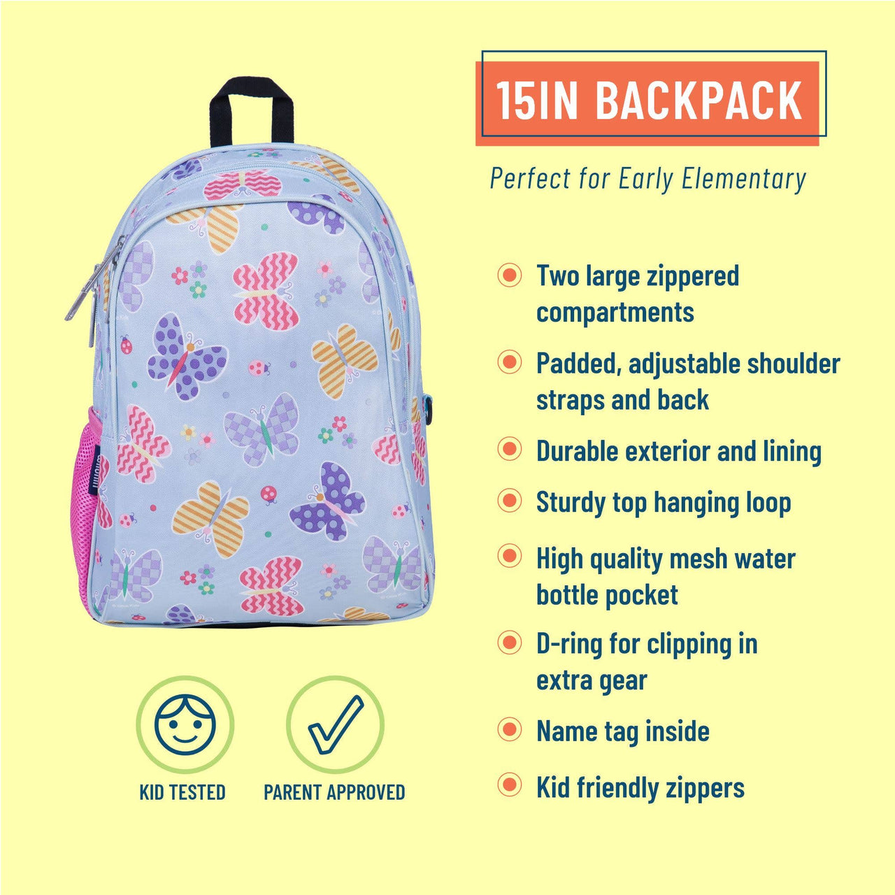 Butterfly Garden Backpack - 15 Inch