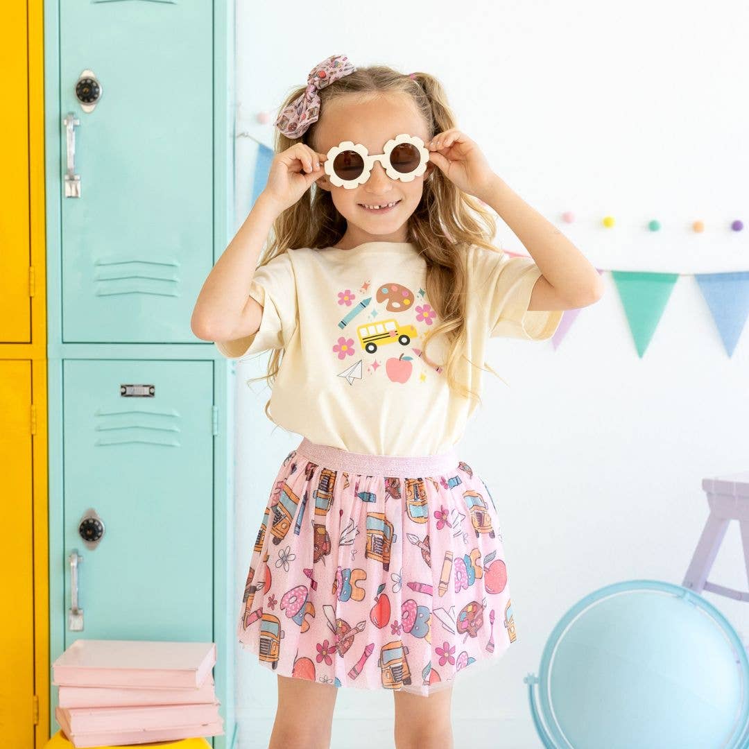 Back To School Doodle Short Sleeve T-Shirt - Girls Clothes