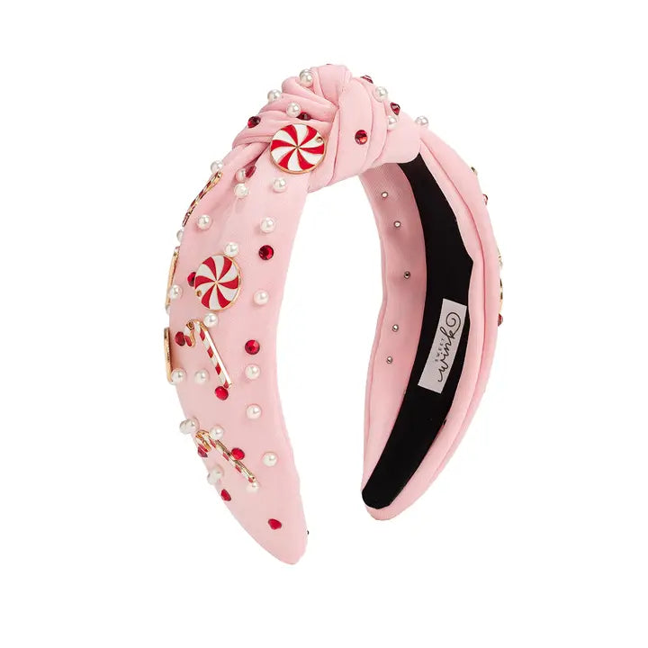 Candy Cane Gemstone Headband