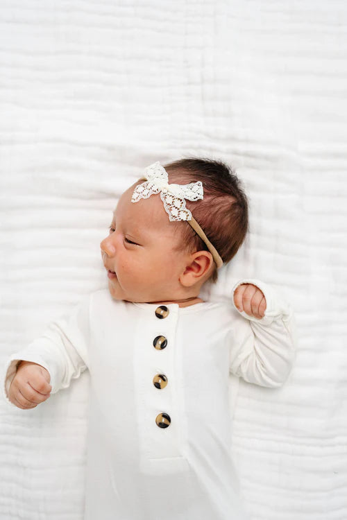 Lace Bow | Mini Headband