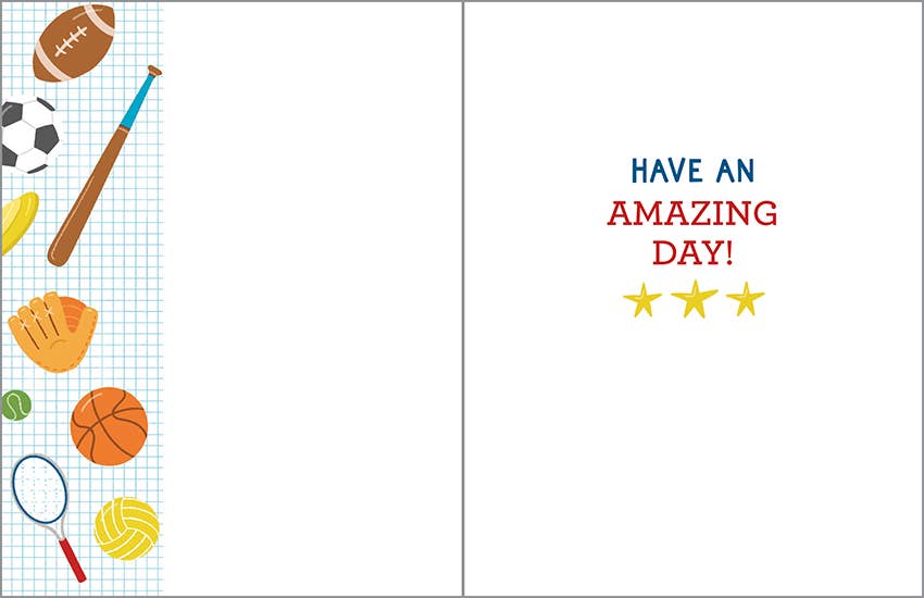 Birthday Greeting Card - All Star Sports