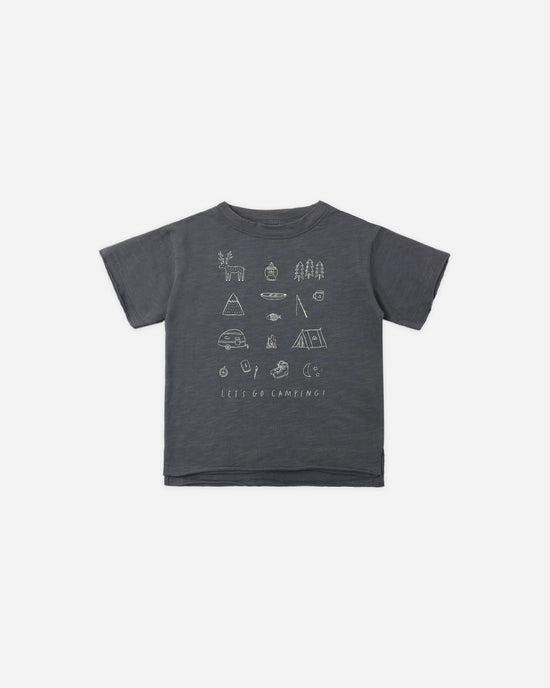 Raw Edge Tee Let's Go Camping