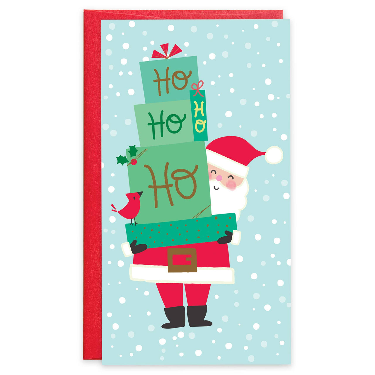 Money Gift Card Holder- Santa with Gifts